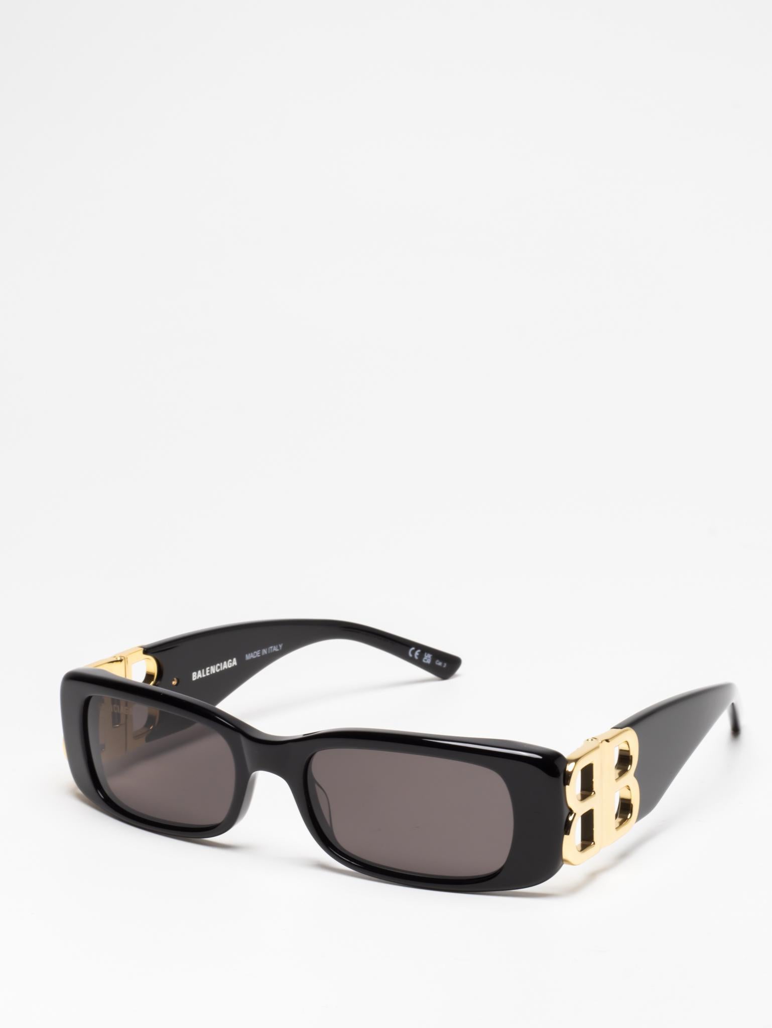 BALENCIAGA | DYNASTY RECTANGLE SUNGLASSES | BLACK | BB0096S 001