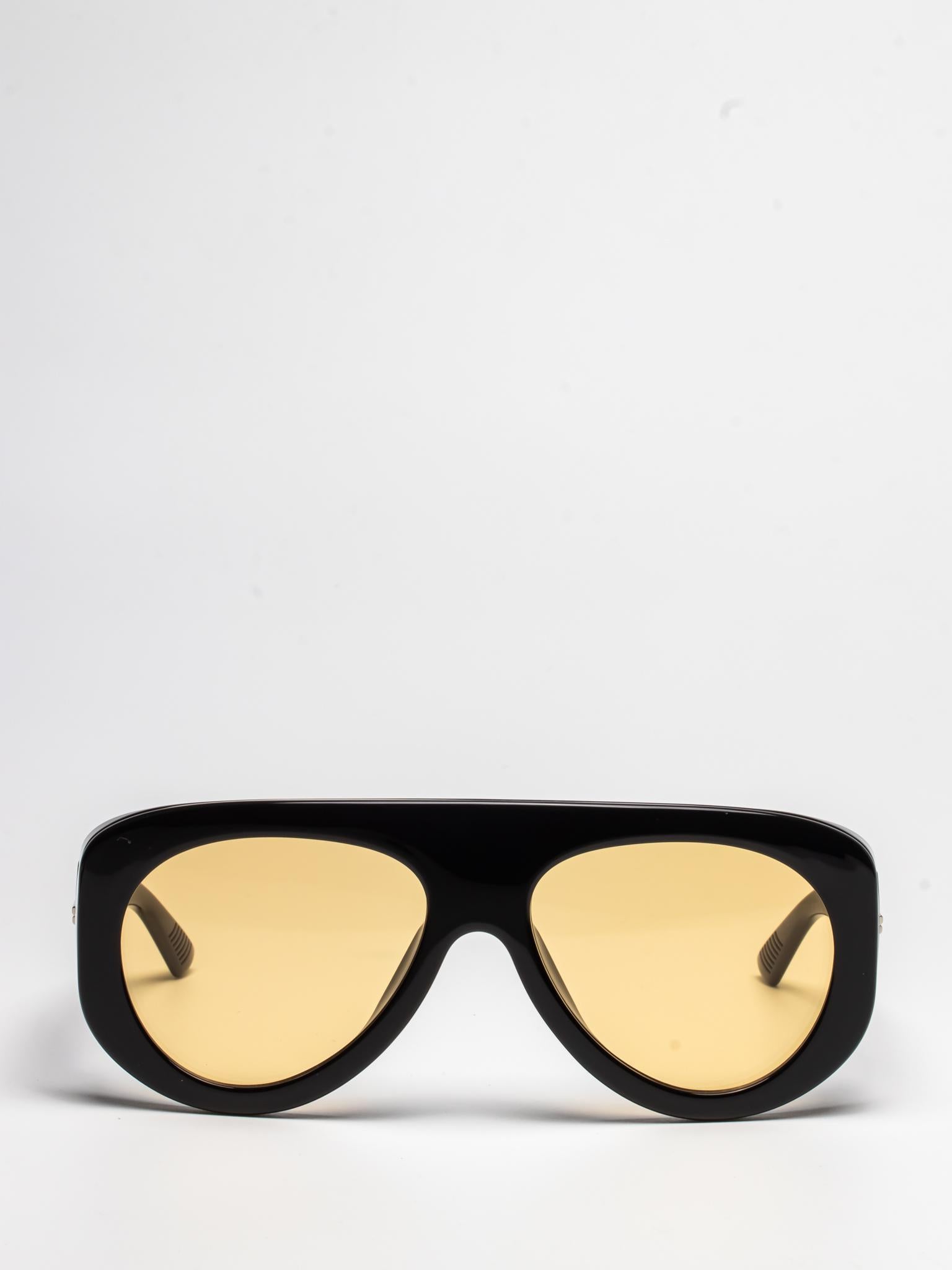 BOTTEGA VENETA | BV1362S 005 | YELLOW | OVAL SUNGLASSES