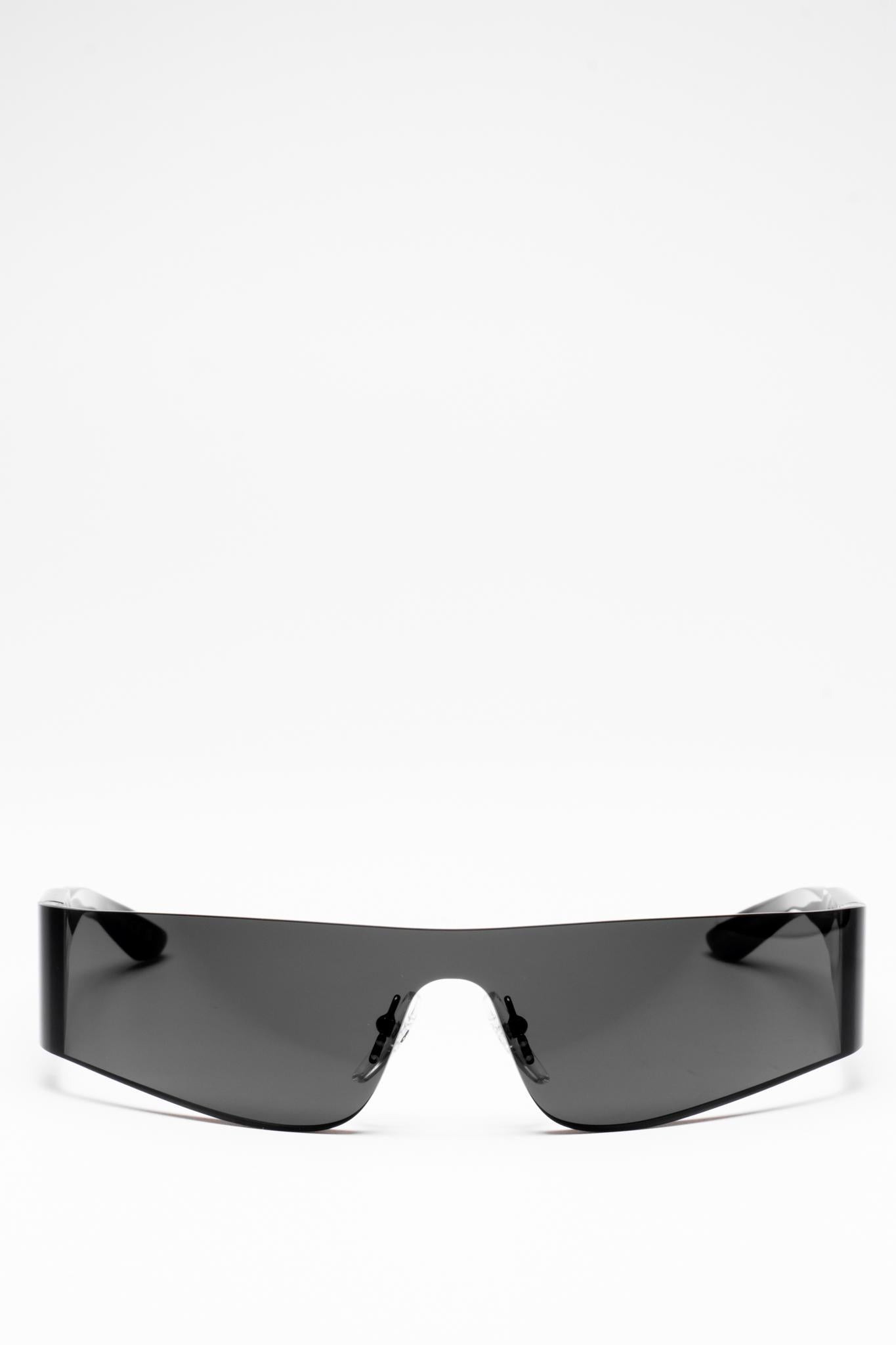 BB0041S 001 | DARK GREY | MONO RECTANGLE SUNGLASSES