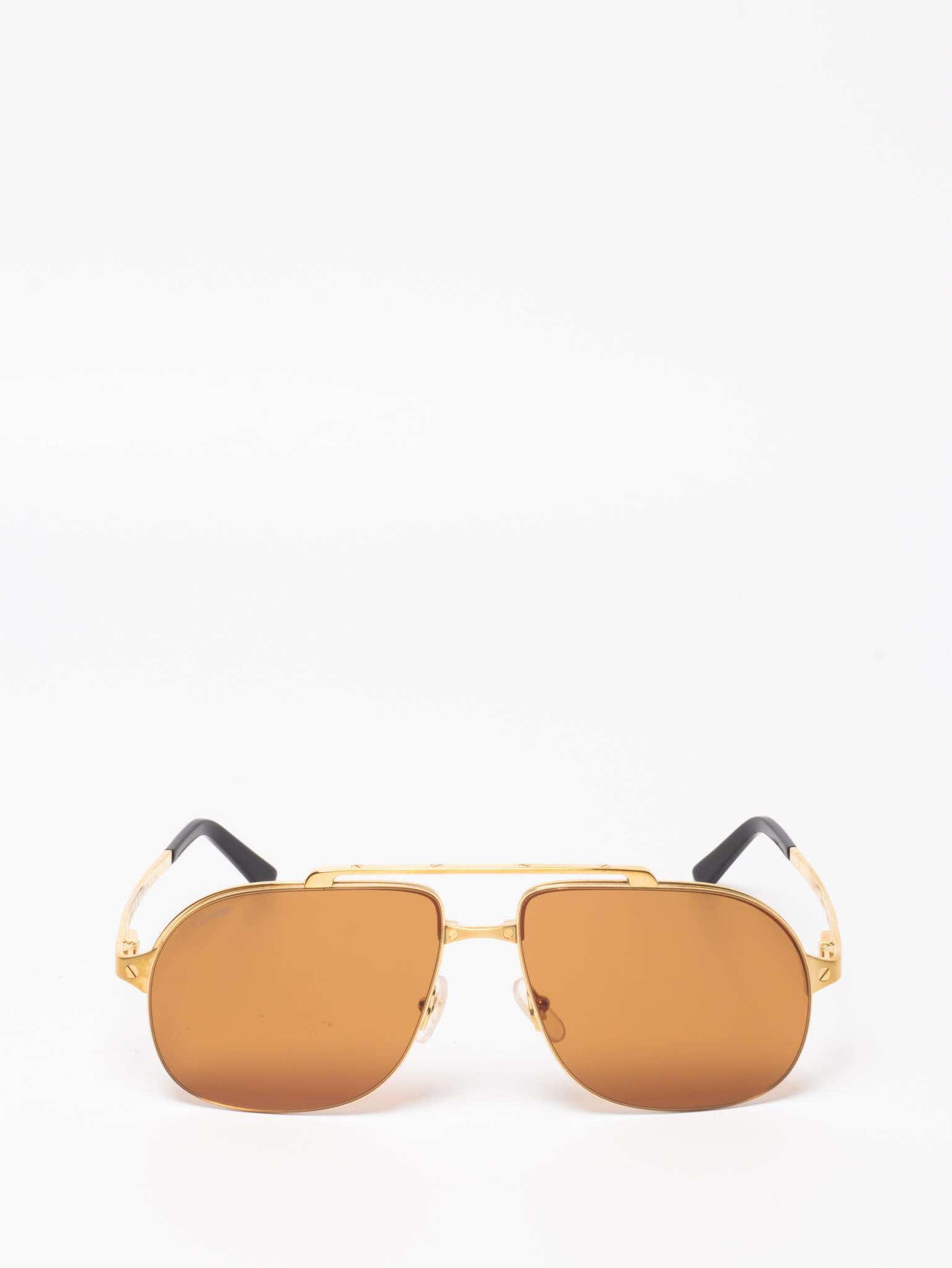 CT0353S 004 | SANTOS DE CARTIER SUNGLASSES