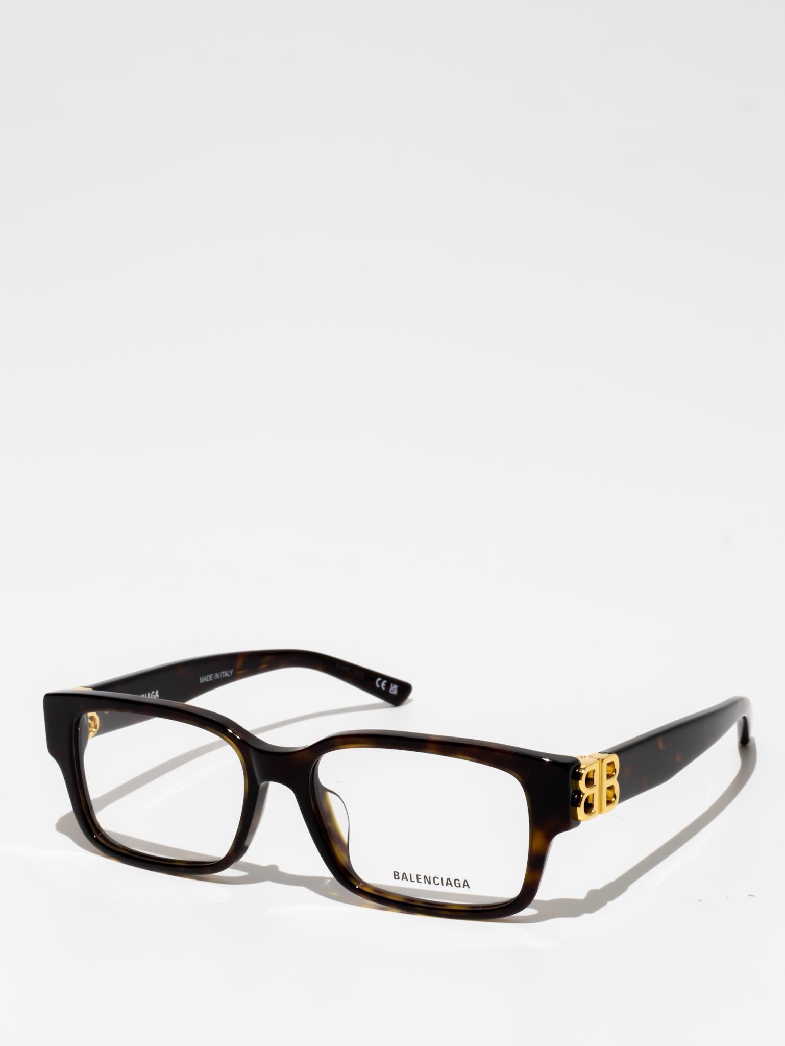 BALENCIAGA | BB0105O 002 | RECTANGLE EYEGLASSES | HAVANA