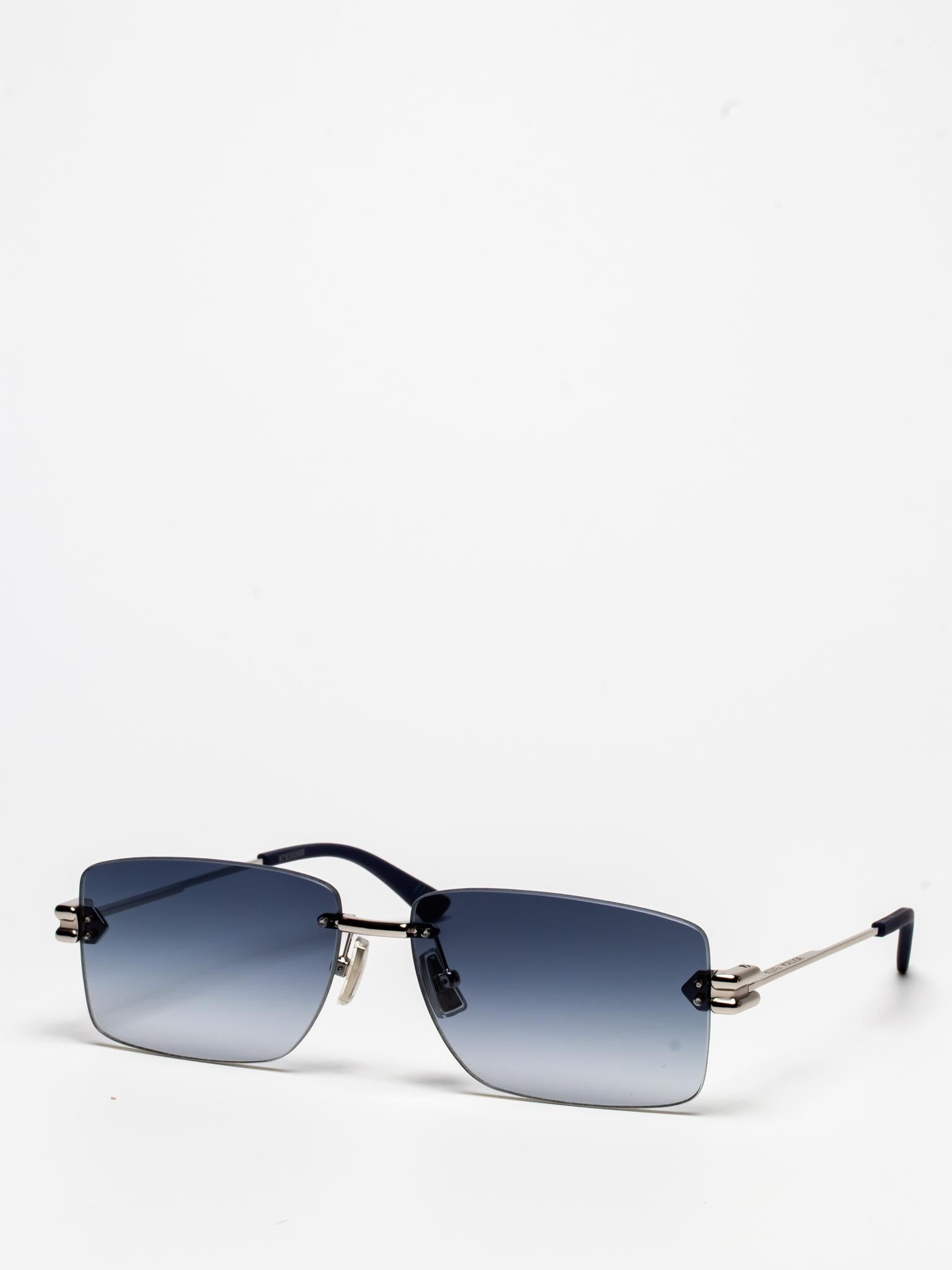 NWOT Bottega Venetta Leather Navy Blue Sunglasses BV0035s Bottega Veneta BV1273S Sunglasses 005 Shiny Havana - eye-oo.com main image 2