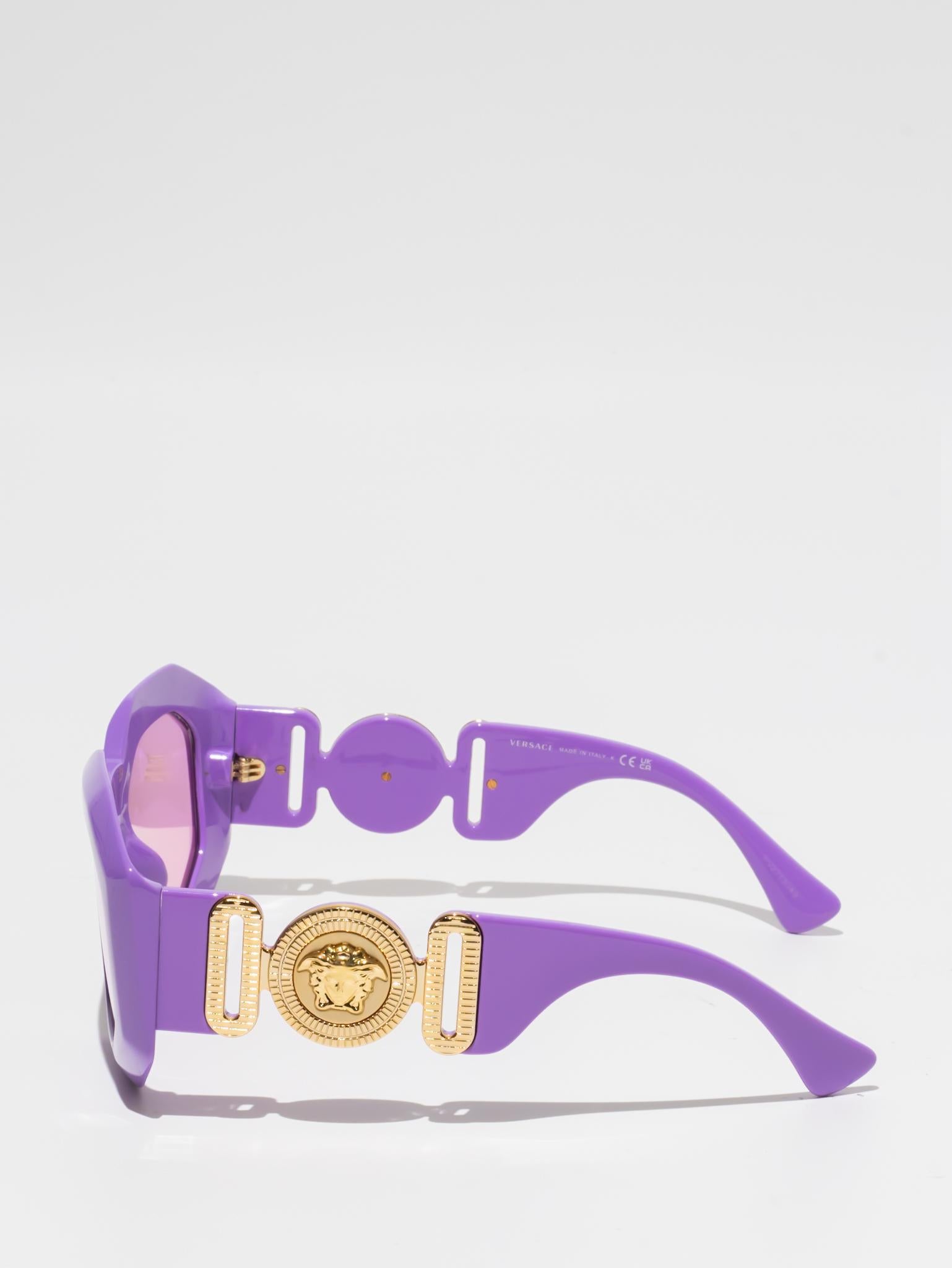VERSACE |4424U 536687 (CUSTOM) | MAXI MEDUSA BIGGIE SQUARED SUNGLASSES