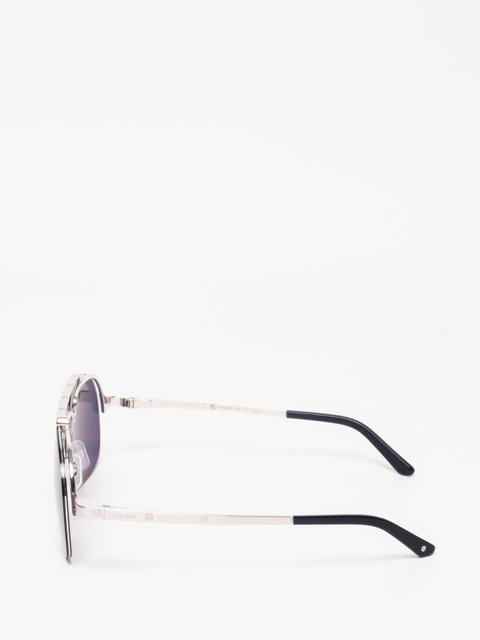 CT0353S 003 | SANTOS DE CARTIER SUNGLASSES