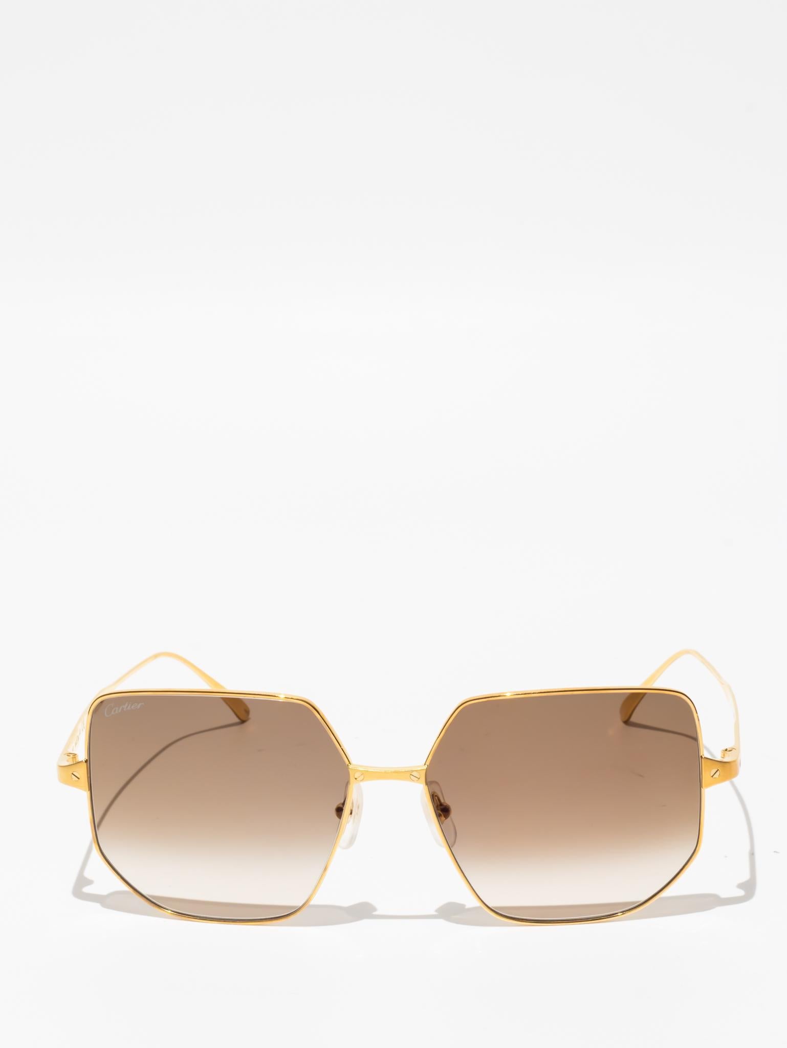 CT0327S 002 | SANTOS DE CARTIER SUNGLASSES