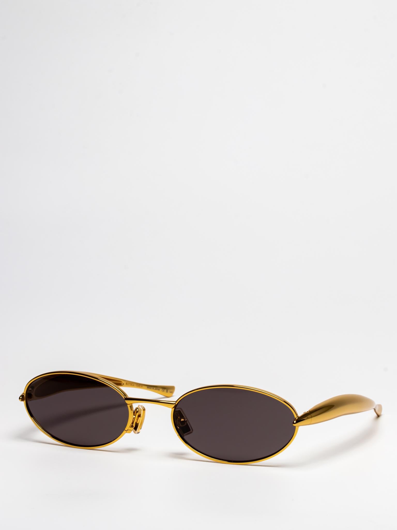 BV1386S 001 GOLD OVAL SUNGLASSES