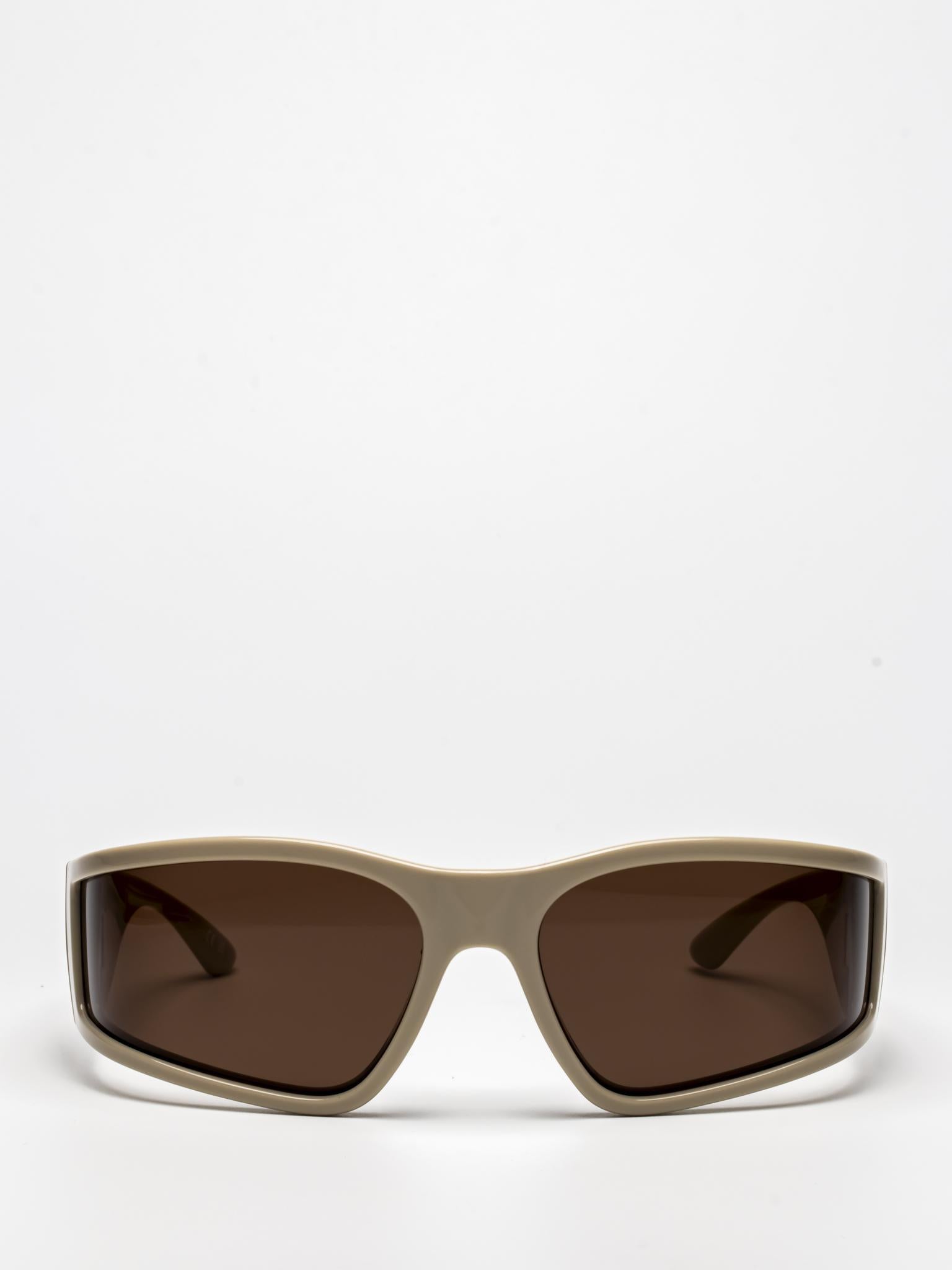 BB0457S 005 | IVORY | RECTANGULAR WRAP SUNGLASSES