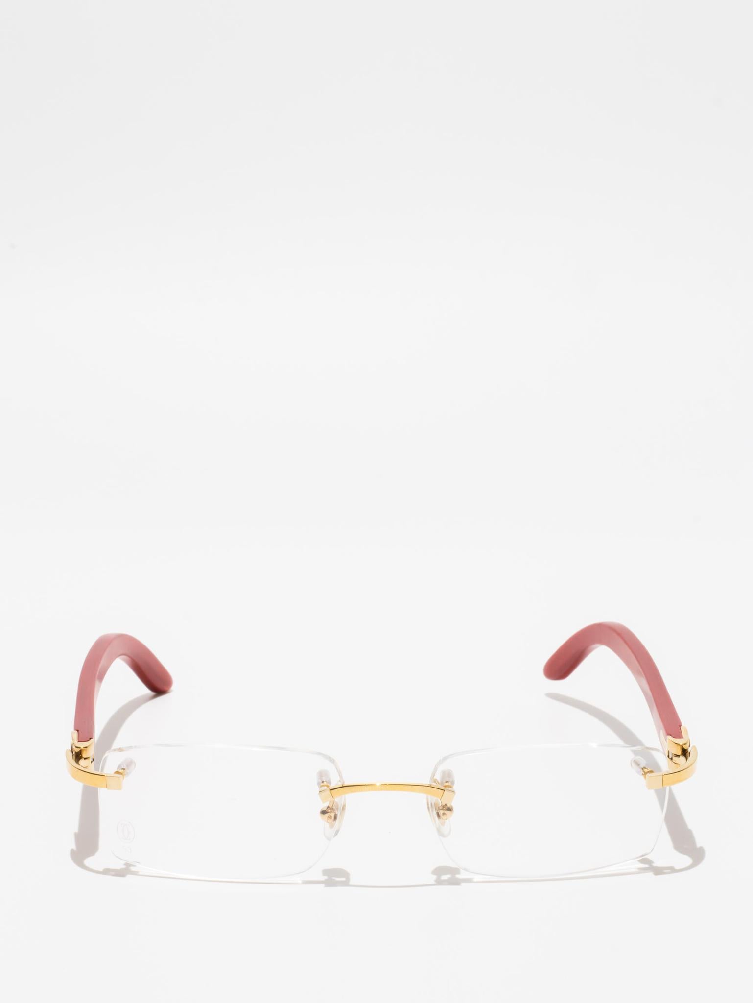 CARTIER | CT0052O 006 | C DÉCOR | WOOD EYEGLASSES
