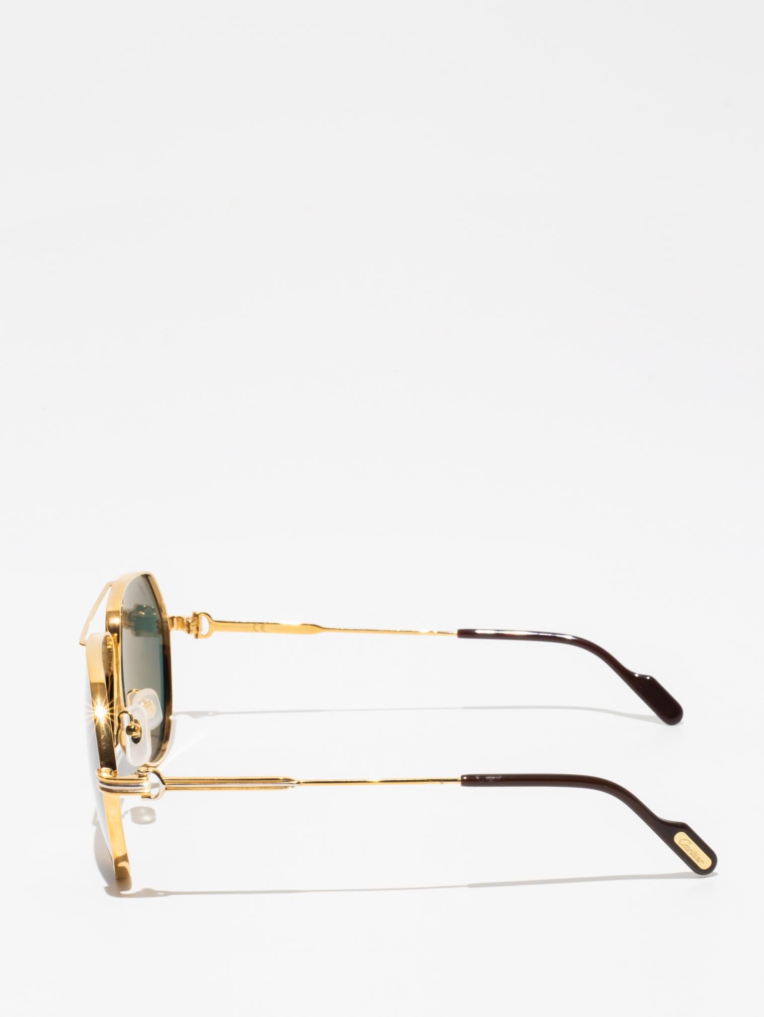 CT0195S 002 | SANTOS DE CARTIER SUNGLASSES