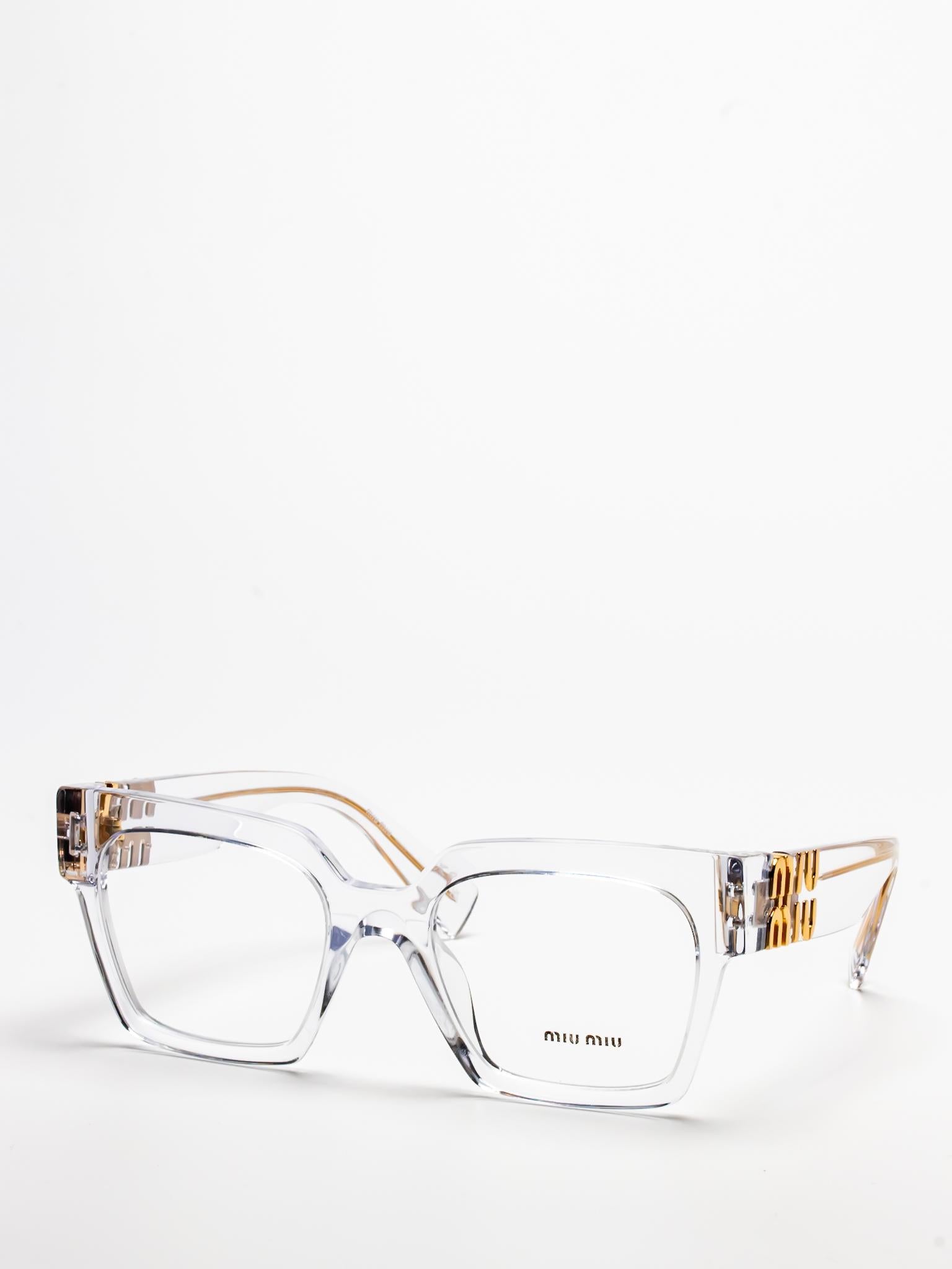 MIU MIU VMU 04U 2AZ-1O1 SQUARE EYEGLASSES – Hall of Frames Company