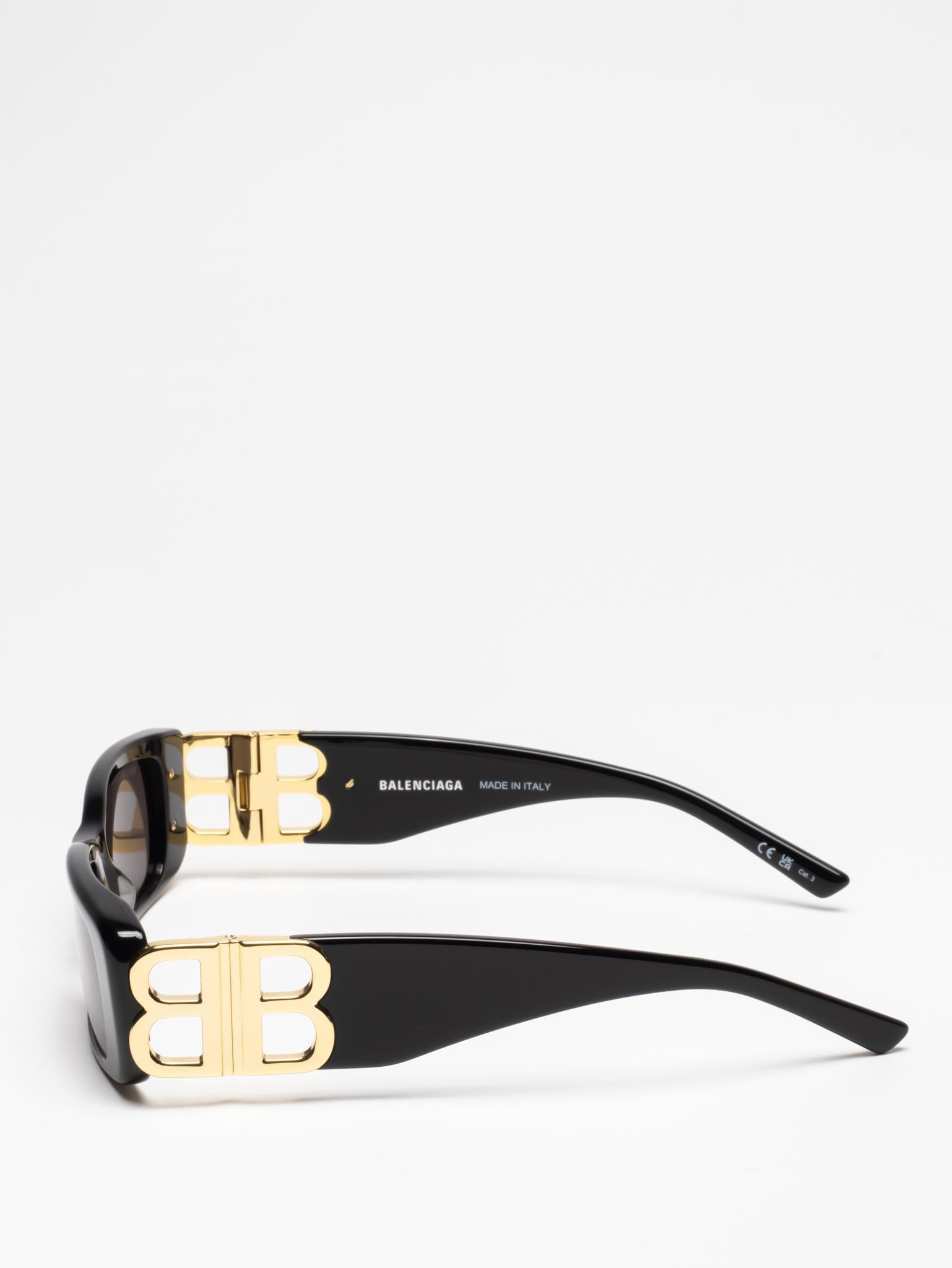 BALENCIAGA | DYNASTY RECTANGLE SUNGLASSES | BLACK | BB0096S 001