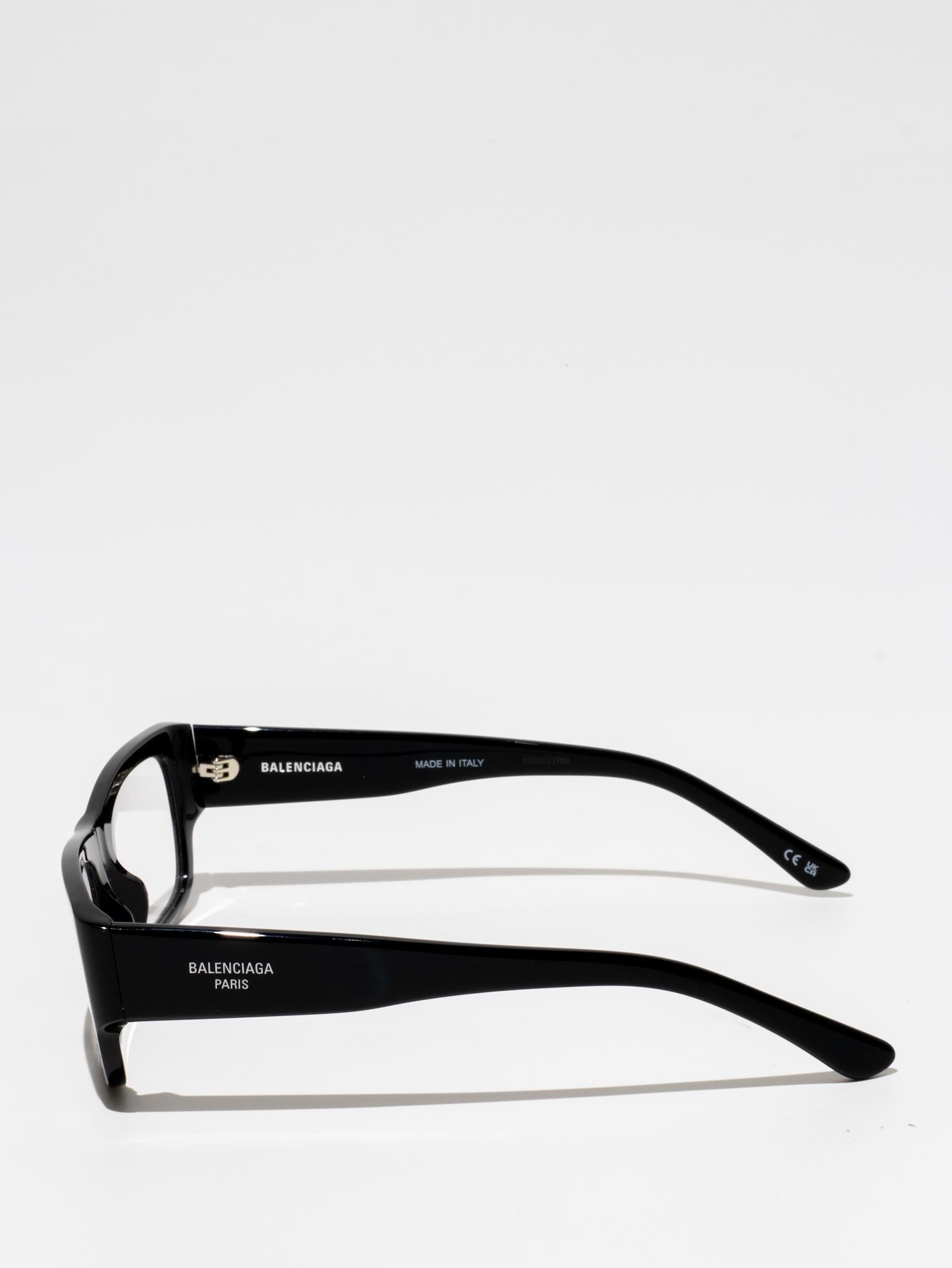 BALENCIAGA | RECTANGLE EYEGLASSES | BLACK | BB0370O 001