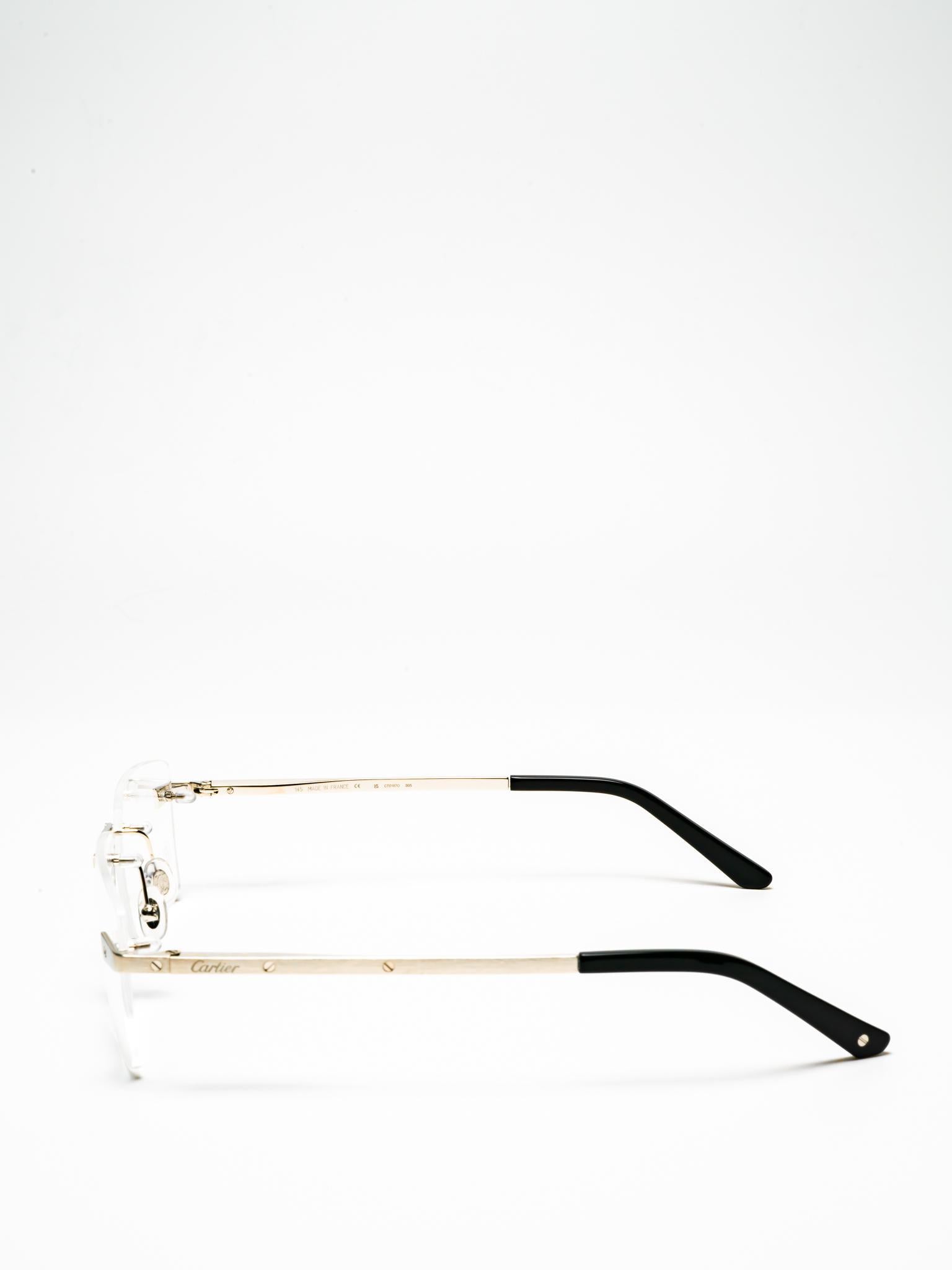 CT0167O 005 | SANTOS DE CARTIER EYEGLASSES