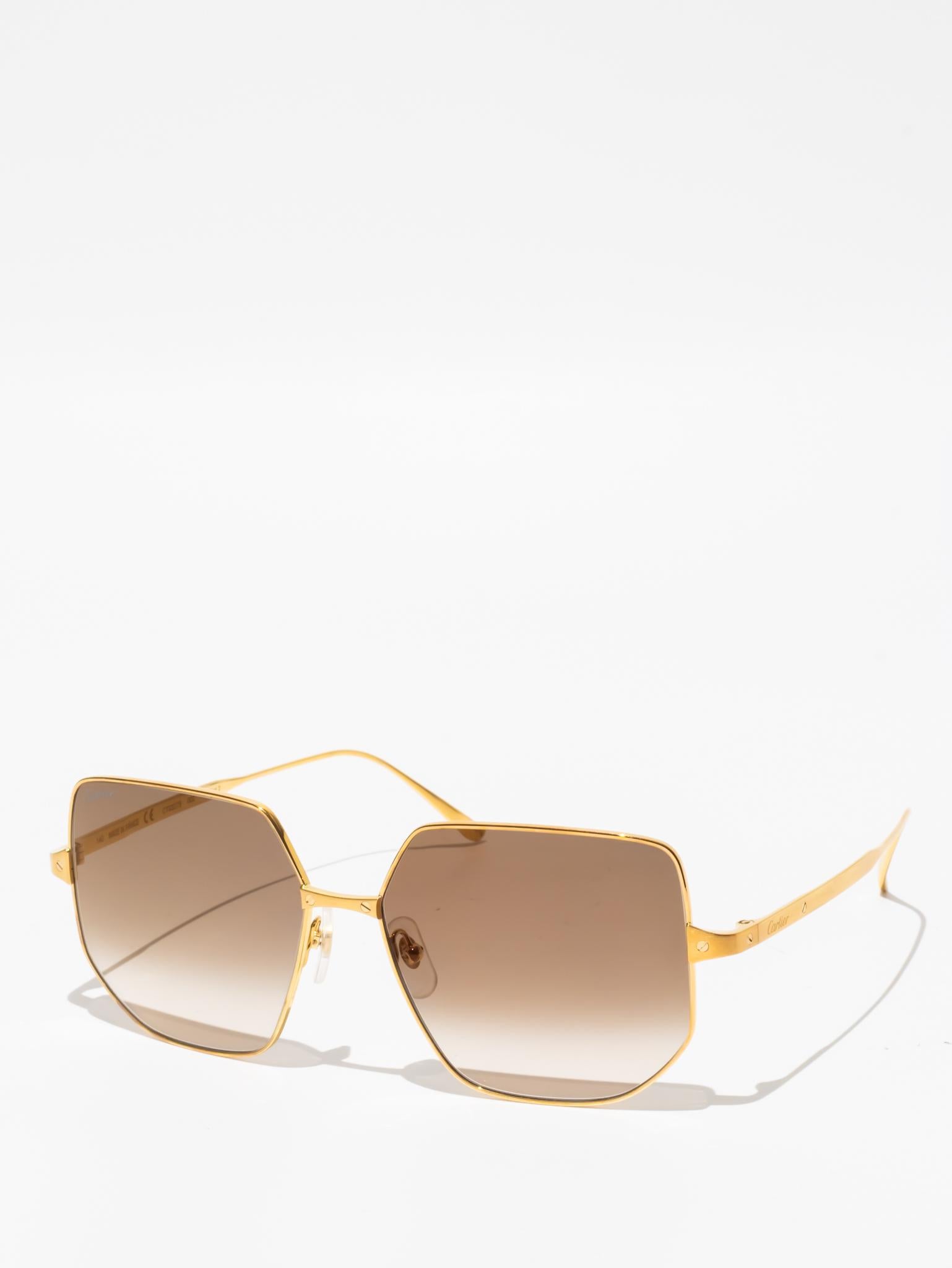 CT0327S 002 | SANTOS DE CARTIER SUNGLASSES