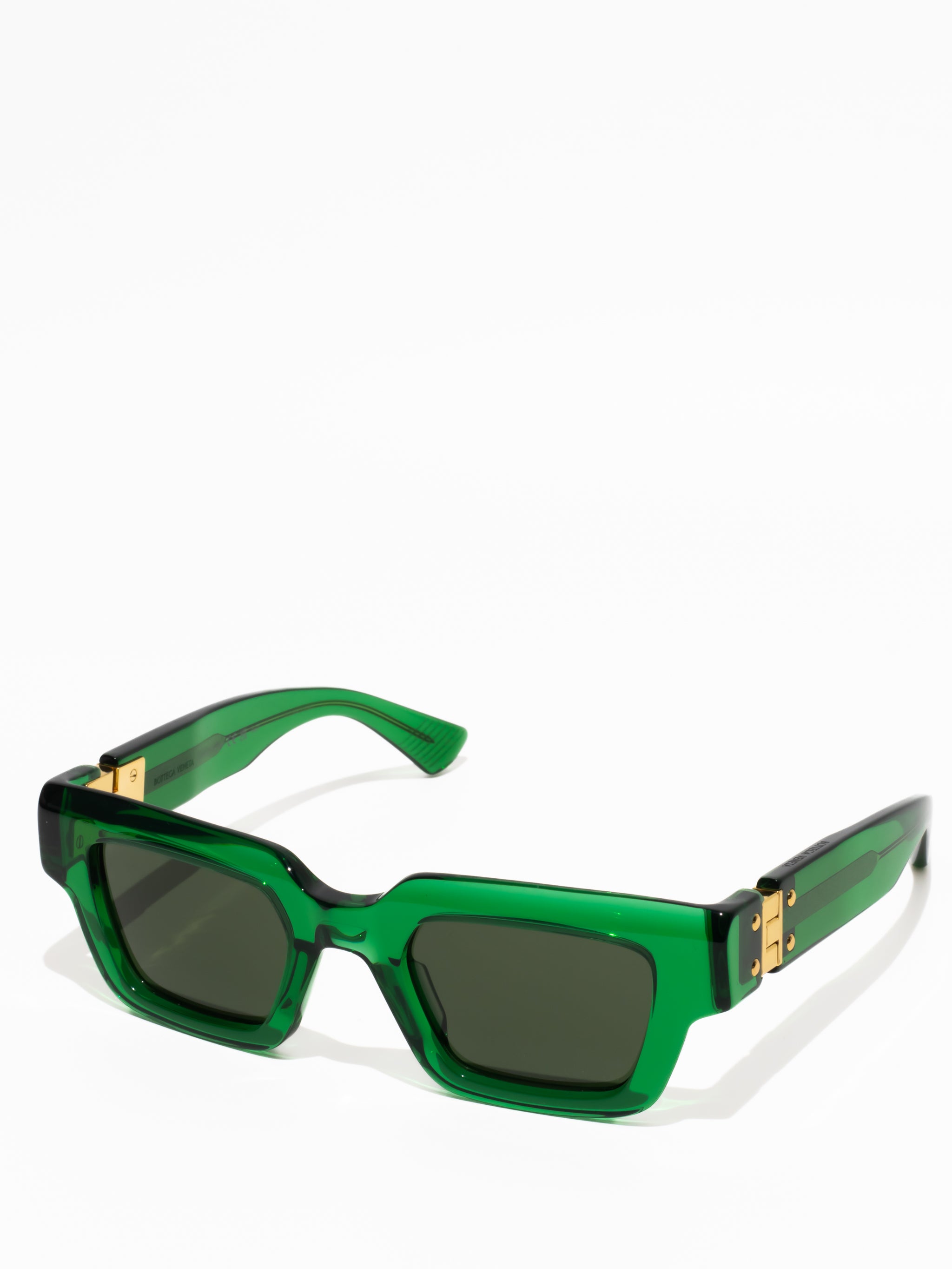 BOTTEGA VENETA | HINGE ACETATE SQUARE SUNGLASSES | BV1230S 002