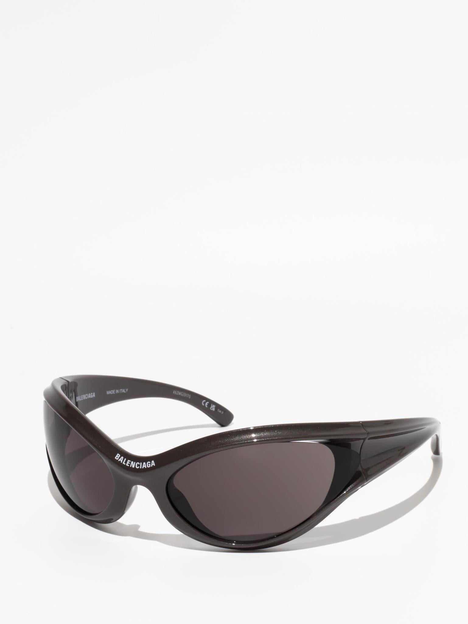 BALENCIAGA DYNAMO ROUND SUNGLASSES GREY BB0317S 003 – Hall
