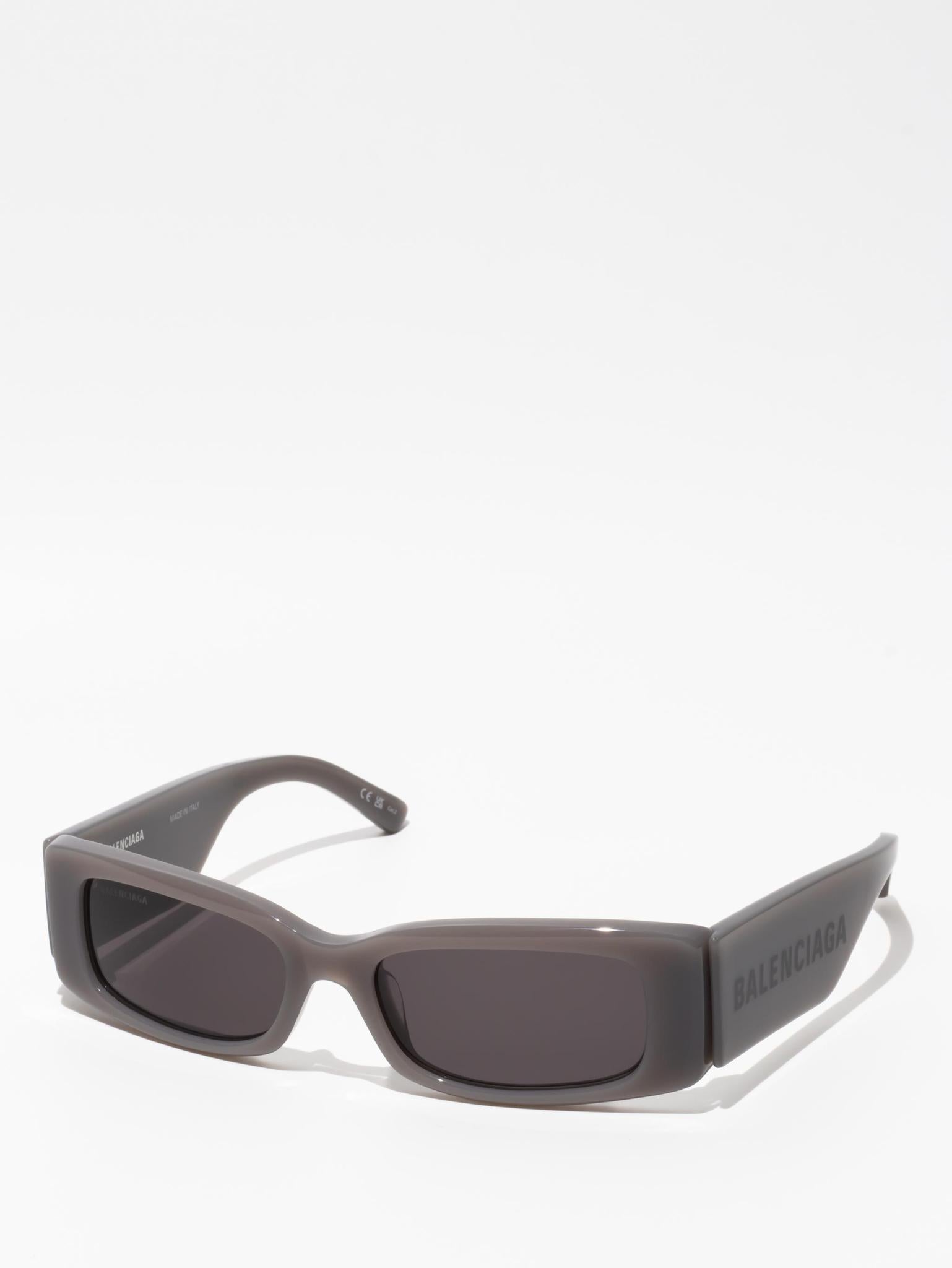 Balenciaga Max Rectangle Sunglasses Grey
