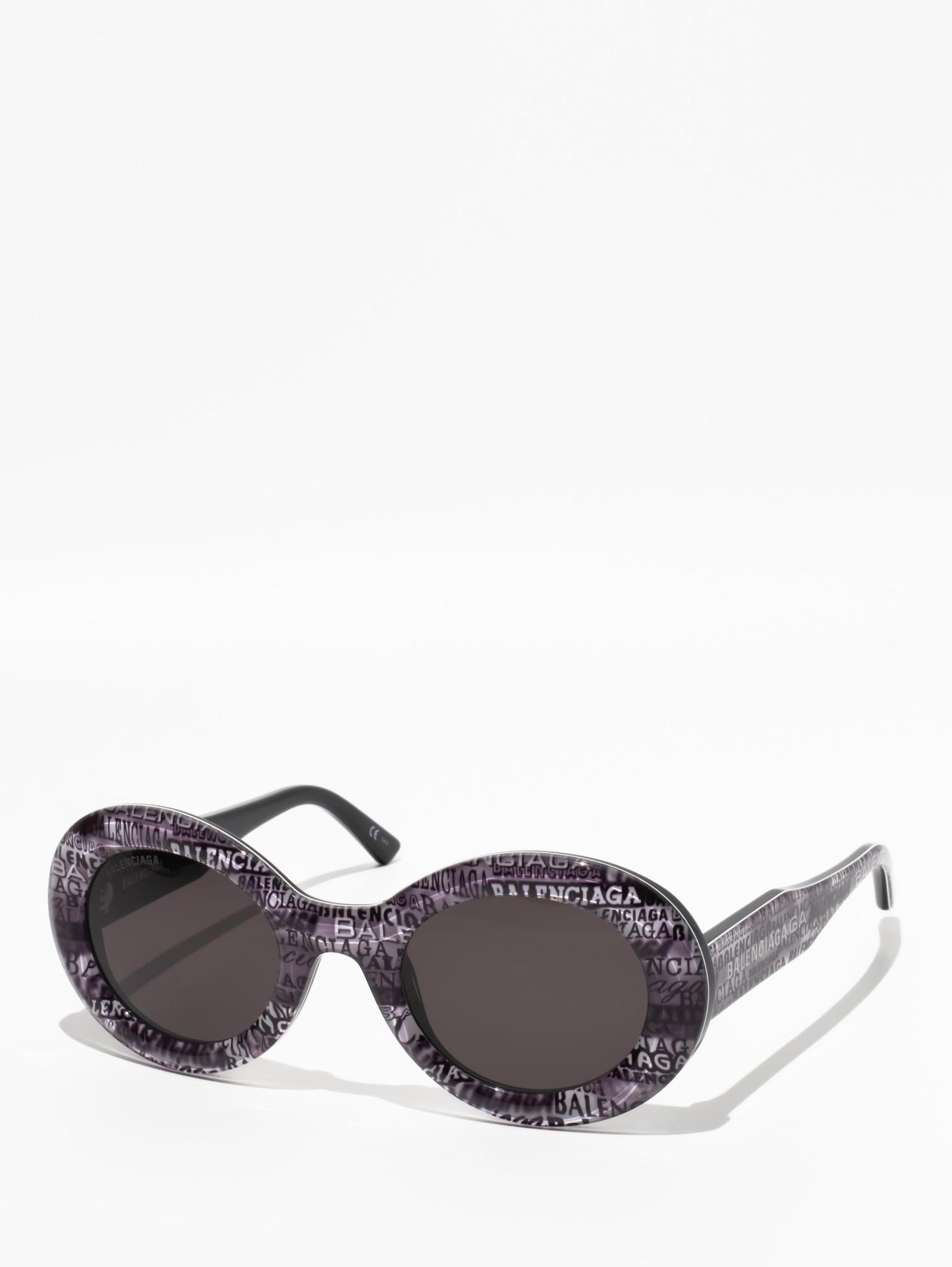 Balenciaga Oval Sunglasses Grey