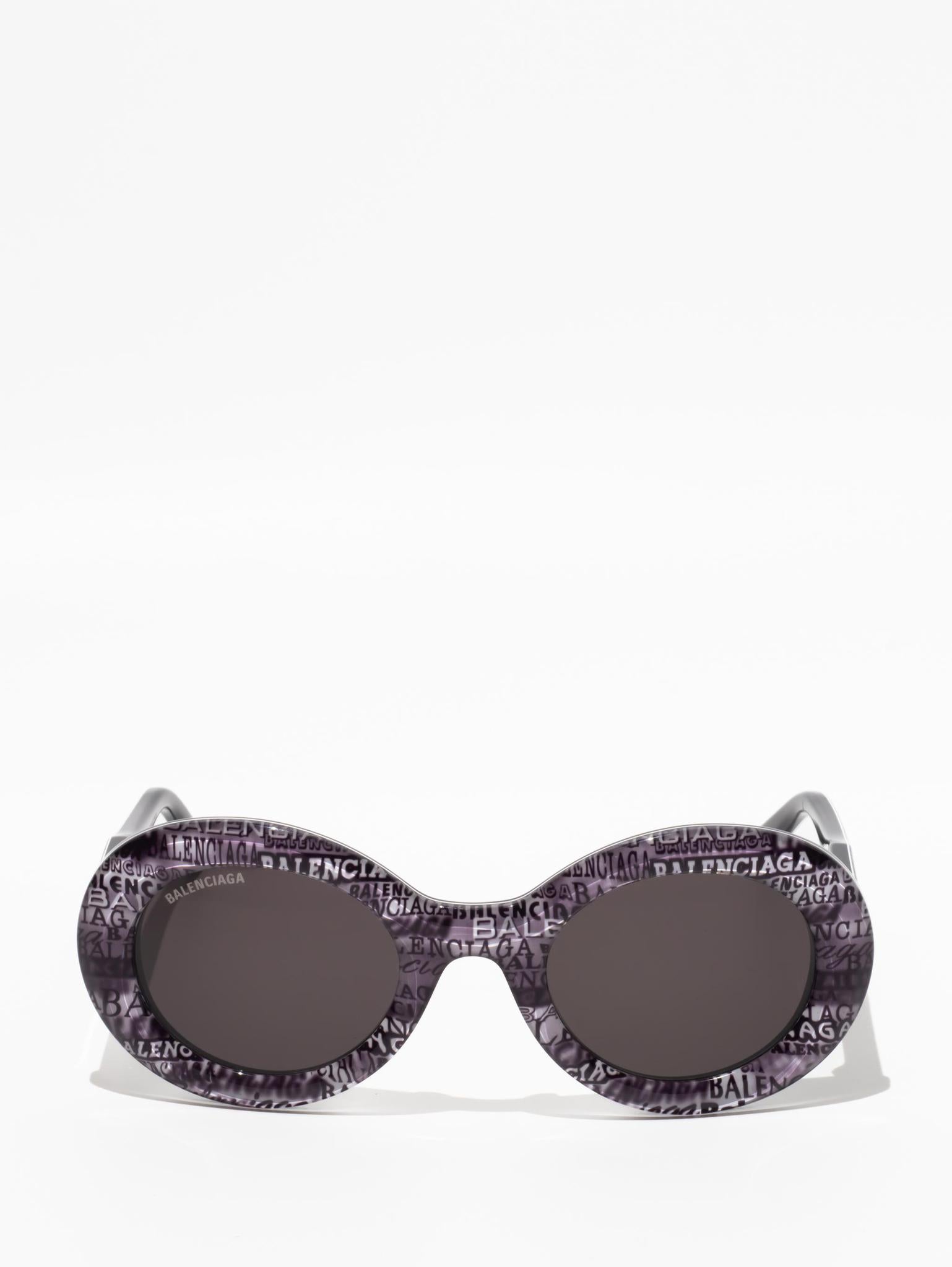 Balenciaga Oval Sunglasses Grey