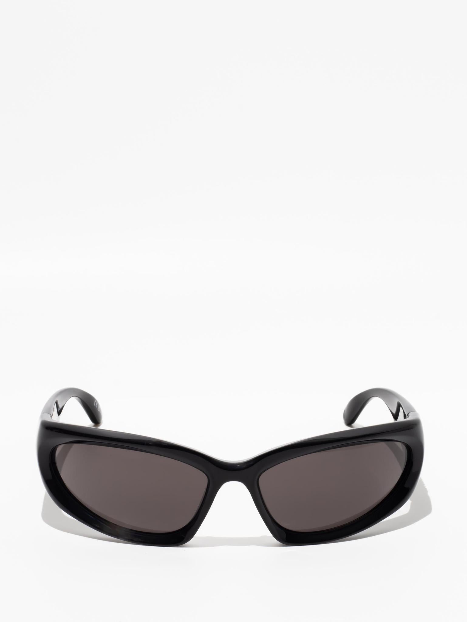 Balenciaga Swift Oval Sunglasses Black