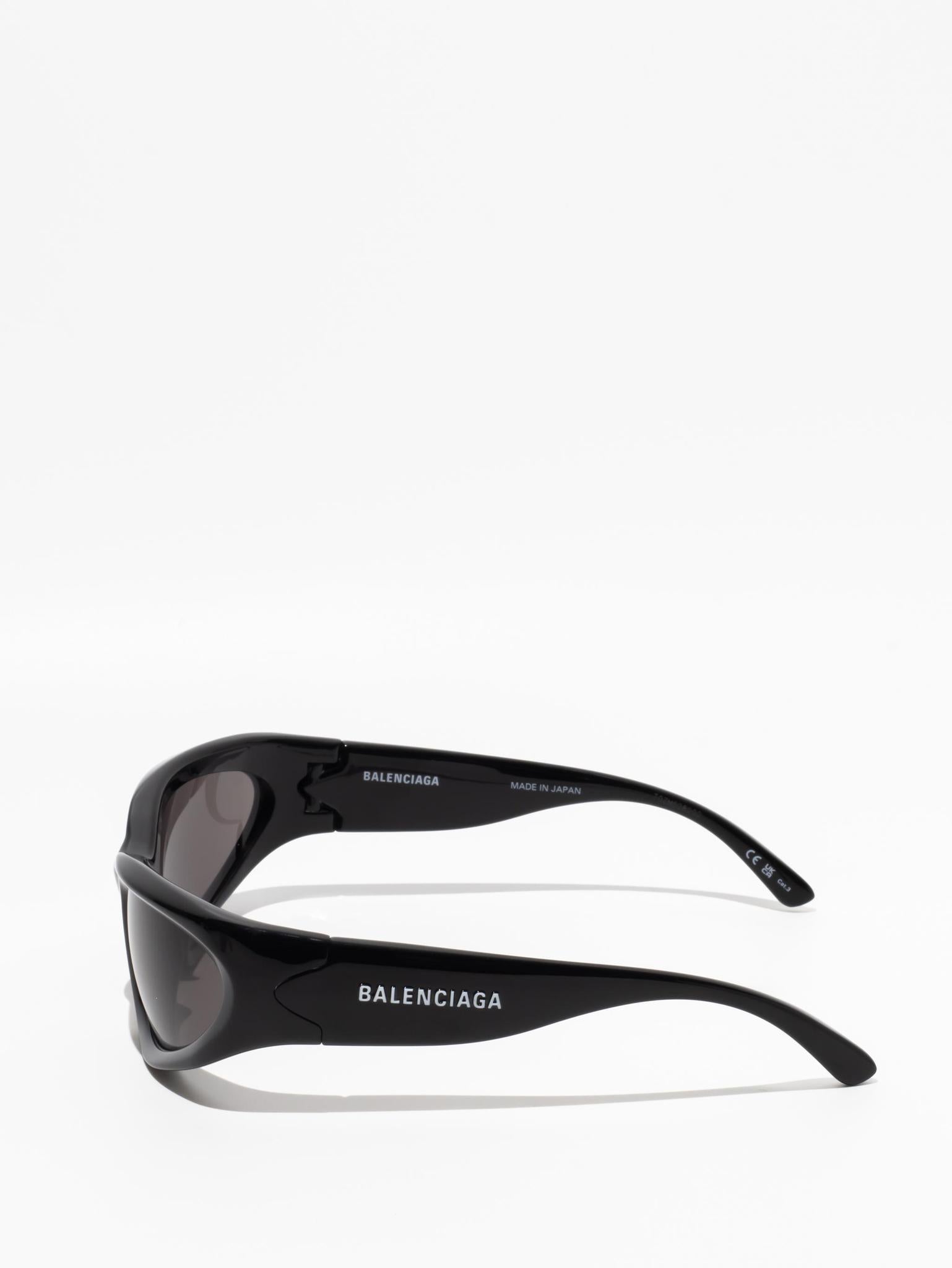 Balenciaga Swift Oval Sunglasses Black