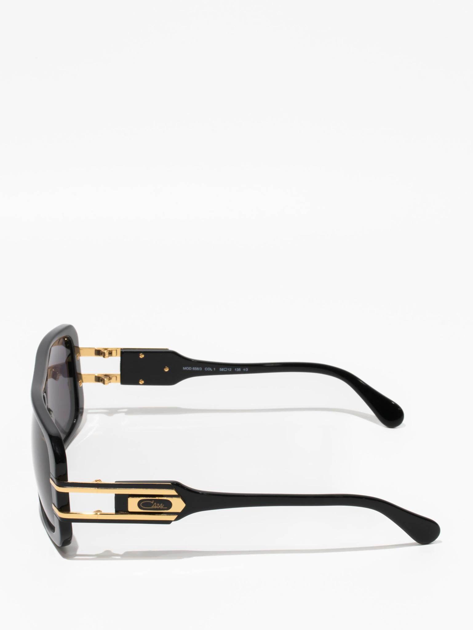 CAZAL | 658/3 COL 001 Black/Gold Sunglasses