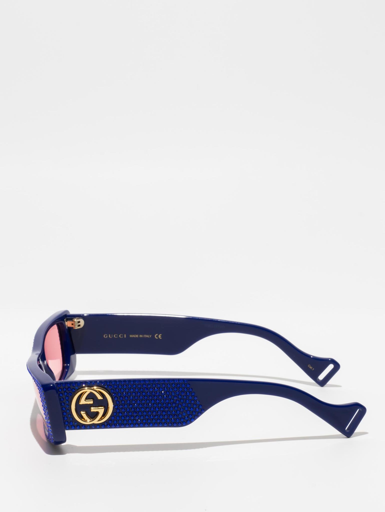 Gucci Hollywood Forever Blue Sunglasses
