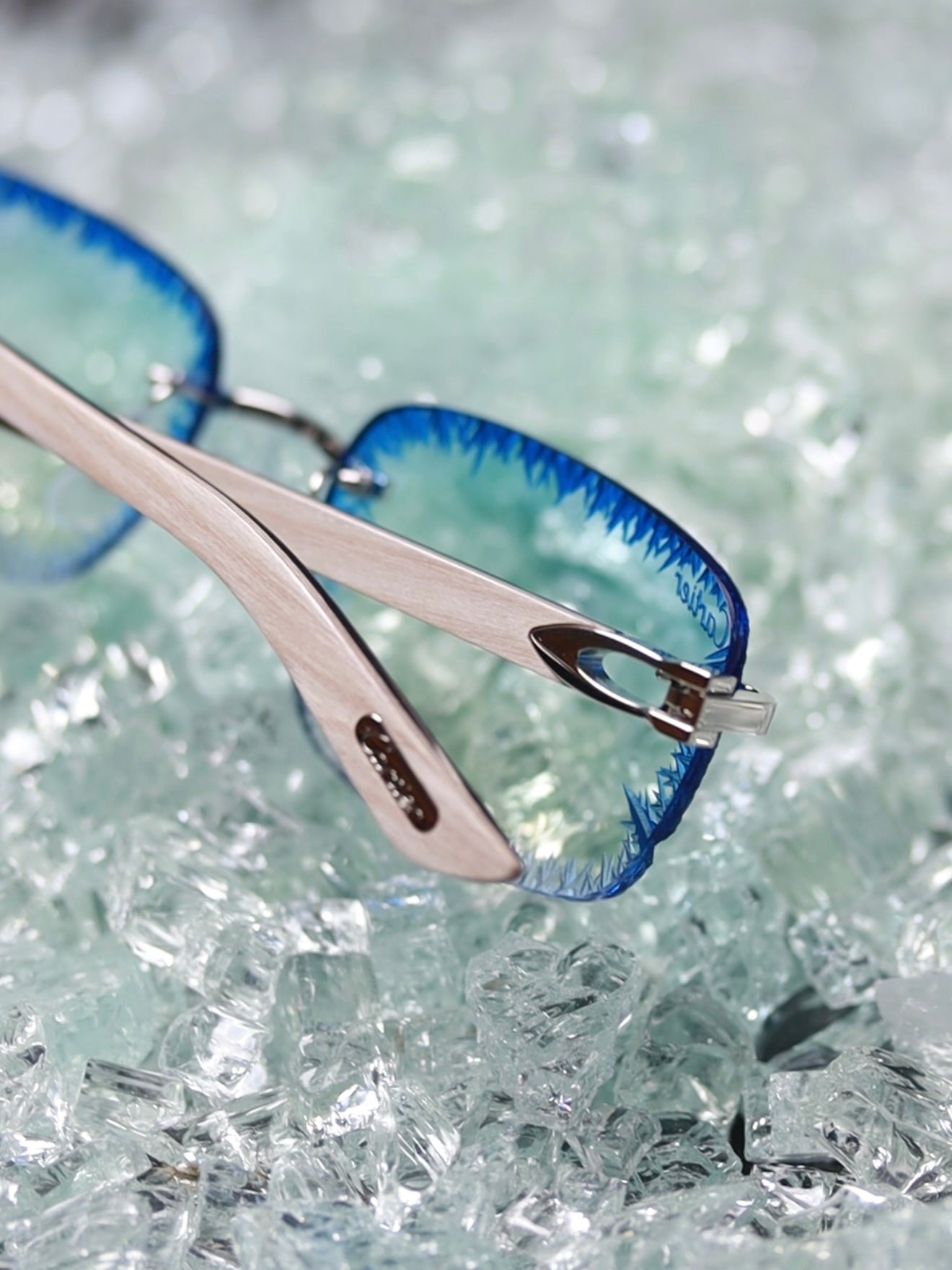 CARTIER C DECOR CREAM WOODS - CT0453O 009 - CUSTOMIZED BY HALL OF FRAMES