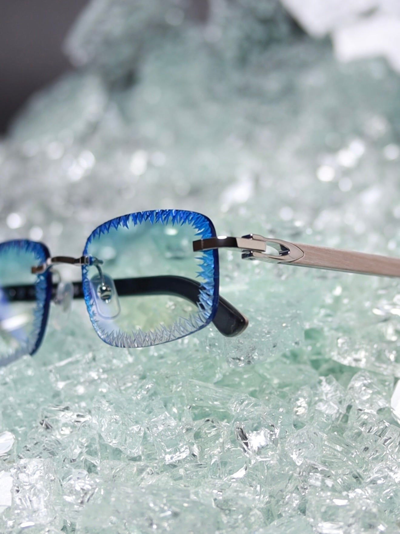 CARTIER C DECOR CREAM WOODS - CT0453O 009 - CUSTOMIZED BY HALL OF FRAMES