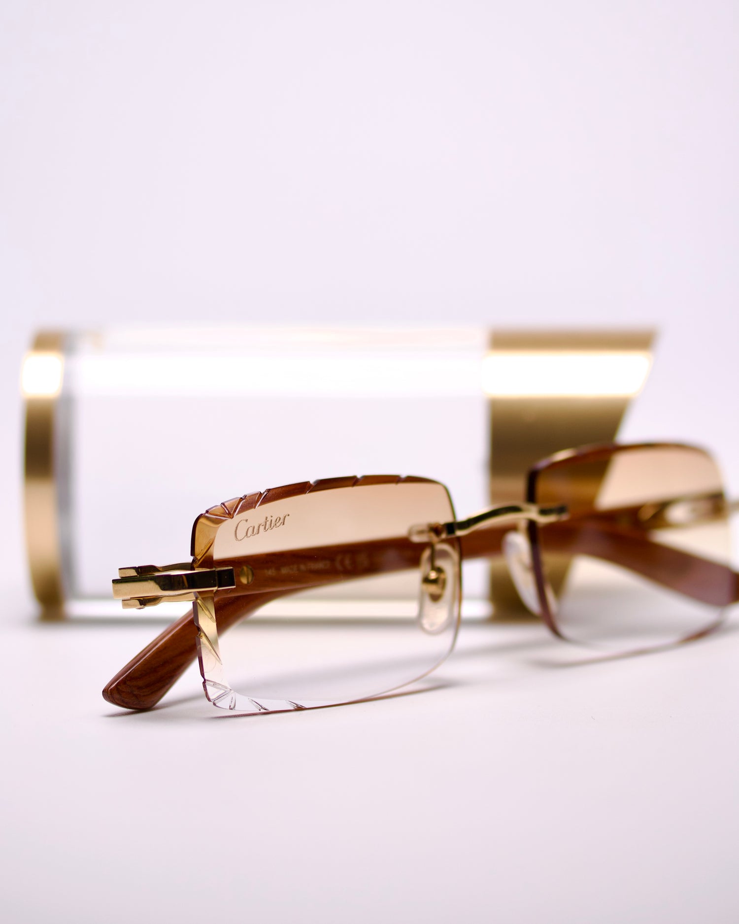 CARTIER C DECOR WOODS - CT0453O 004 - CUSTOMIZED BY HALL OF FRAMES