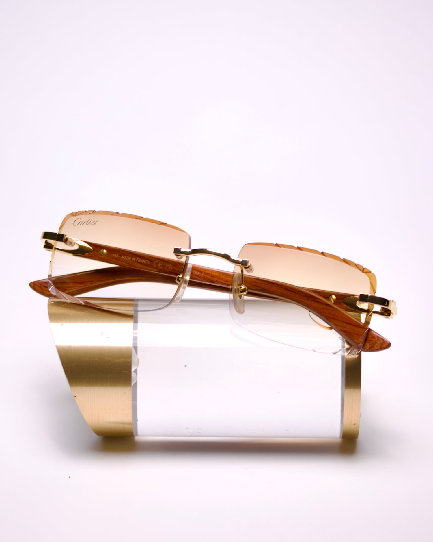 CARTIER C DECOR WOODS - CT0453O 004 - CUSTOMIZED BY HALL OF FRAMES