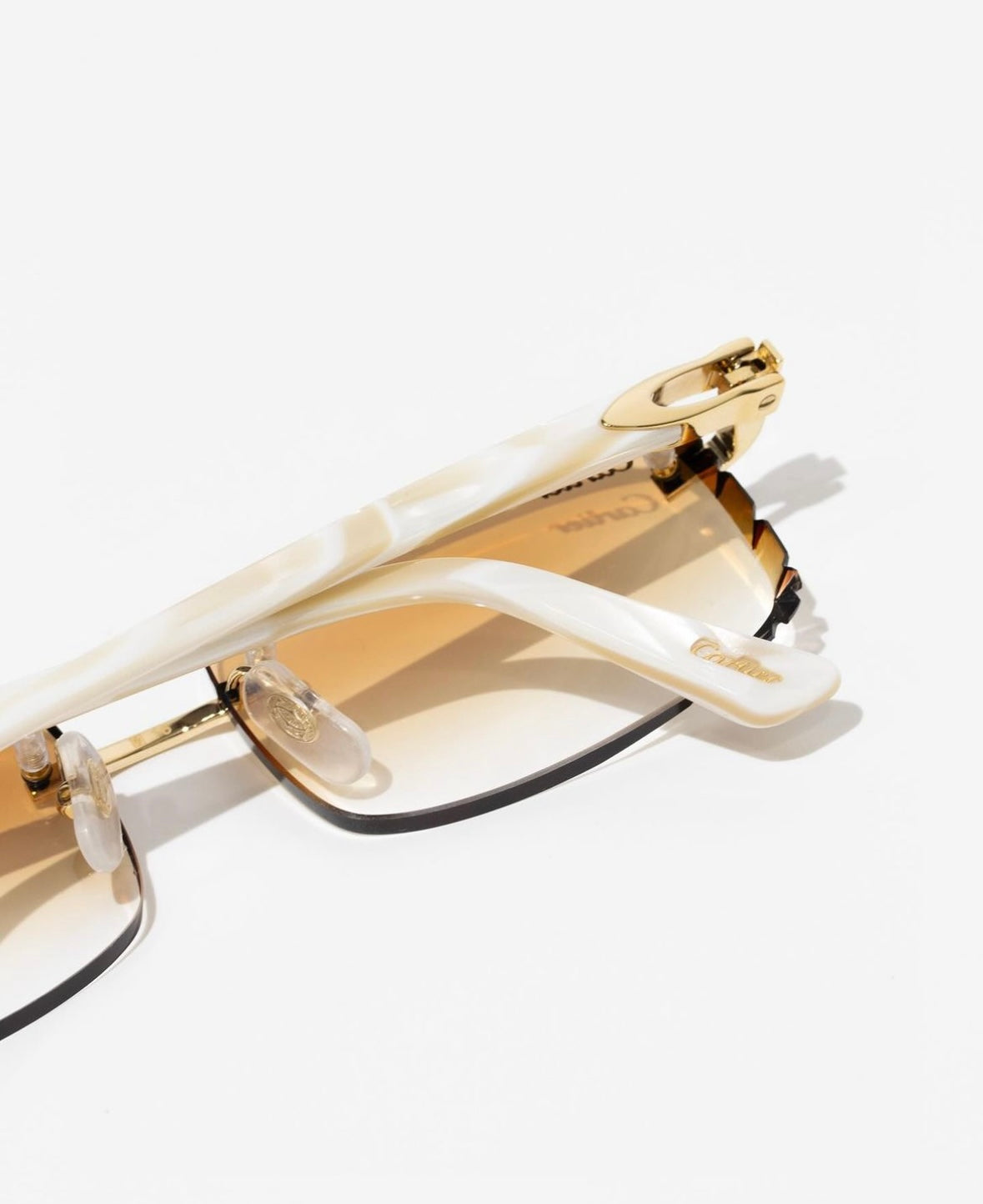 CARTIER C DECOR IVORY CUSTOM LENSES CT0455OJ 003