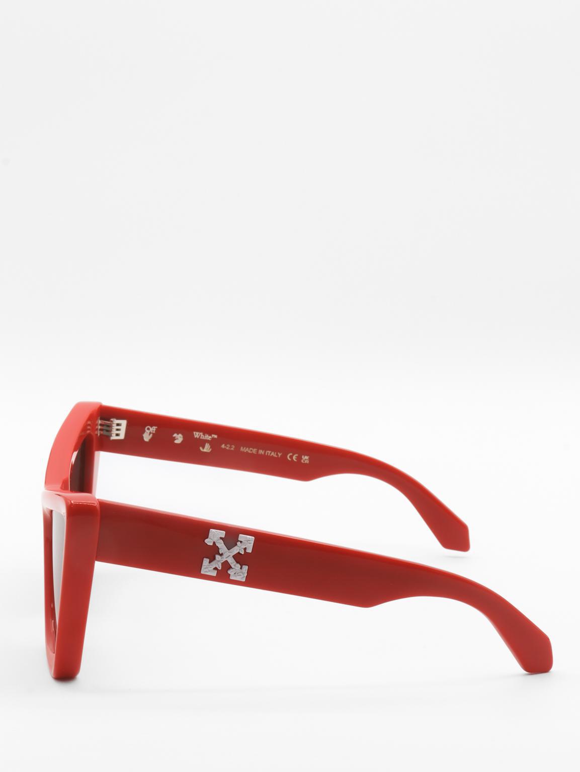 Off-White Edvard Red Sunglasses