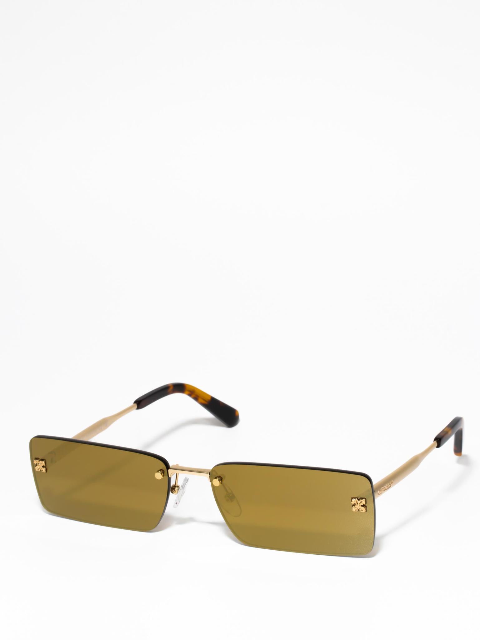 Off-White RICCIONE Gold Sunglasses