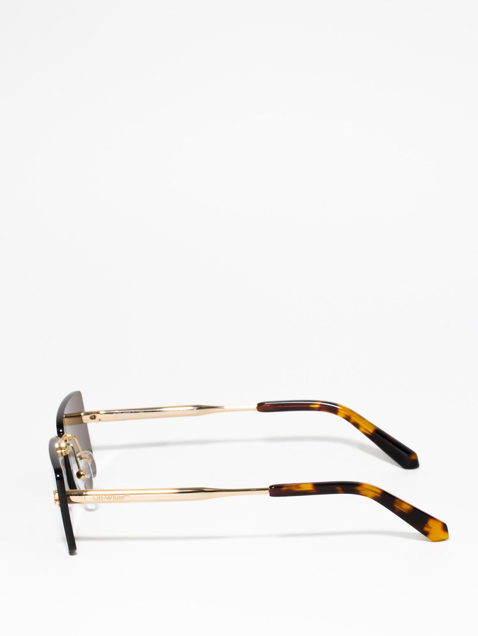 Off-White RICCIONE Gold Sunglasses
