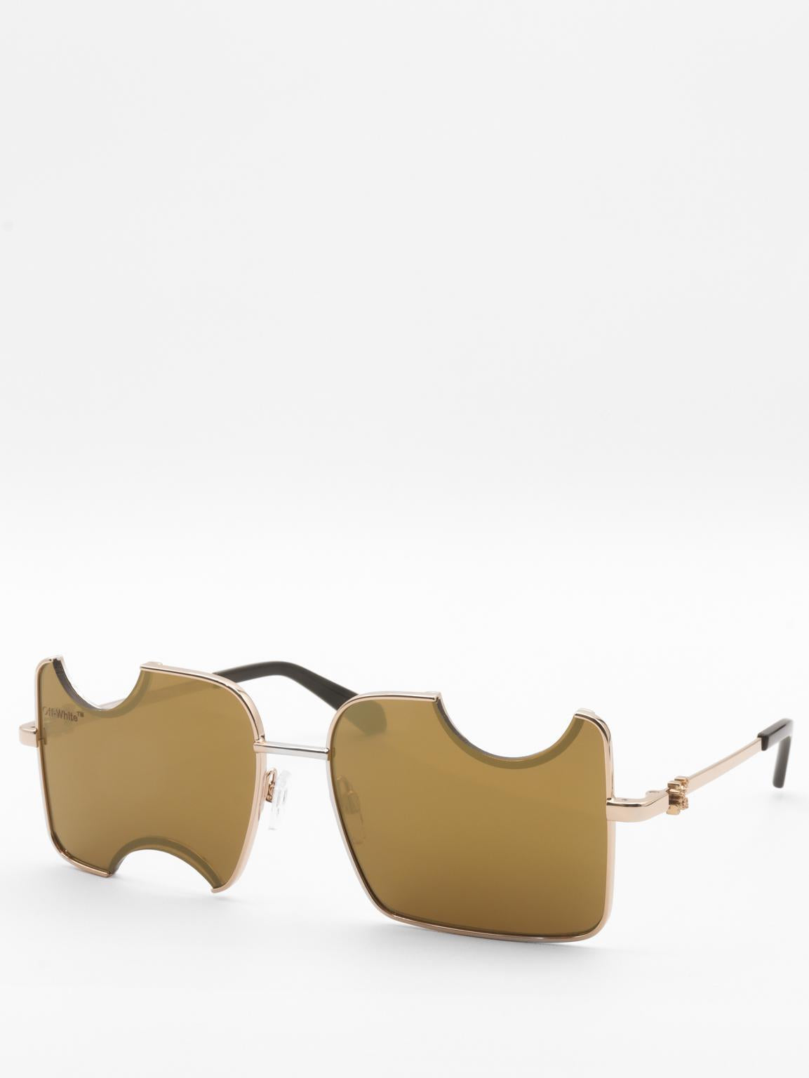 Off-White Salvador Gold Mirror Sunglasses