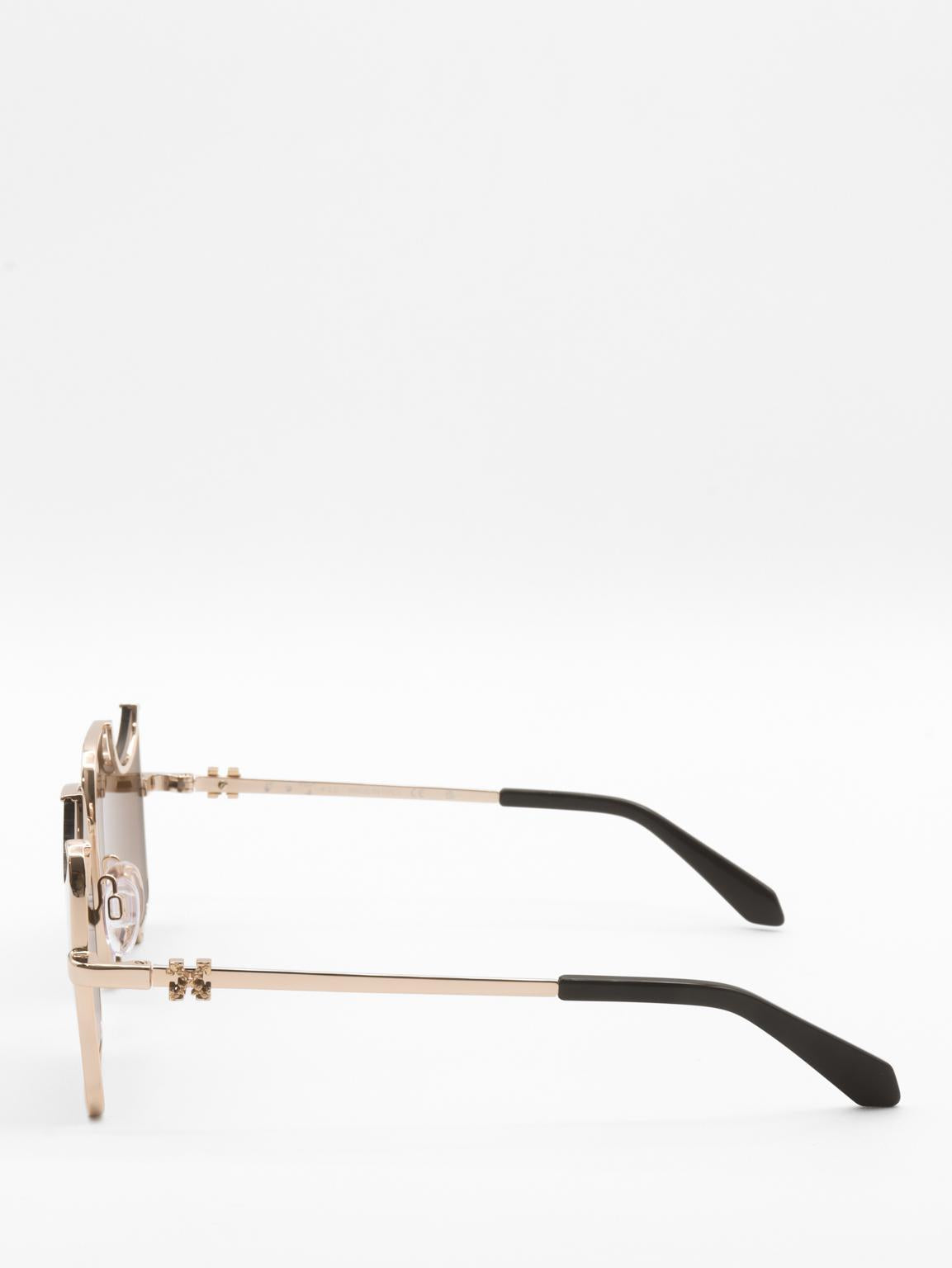 Off-White Salvador Gold Mirror Sunglasses