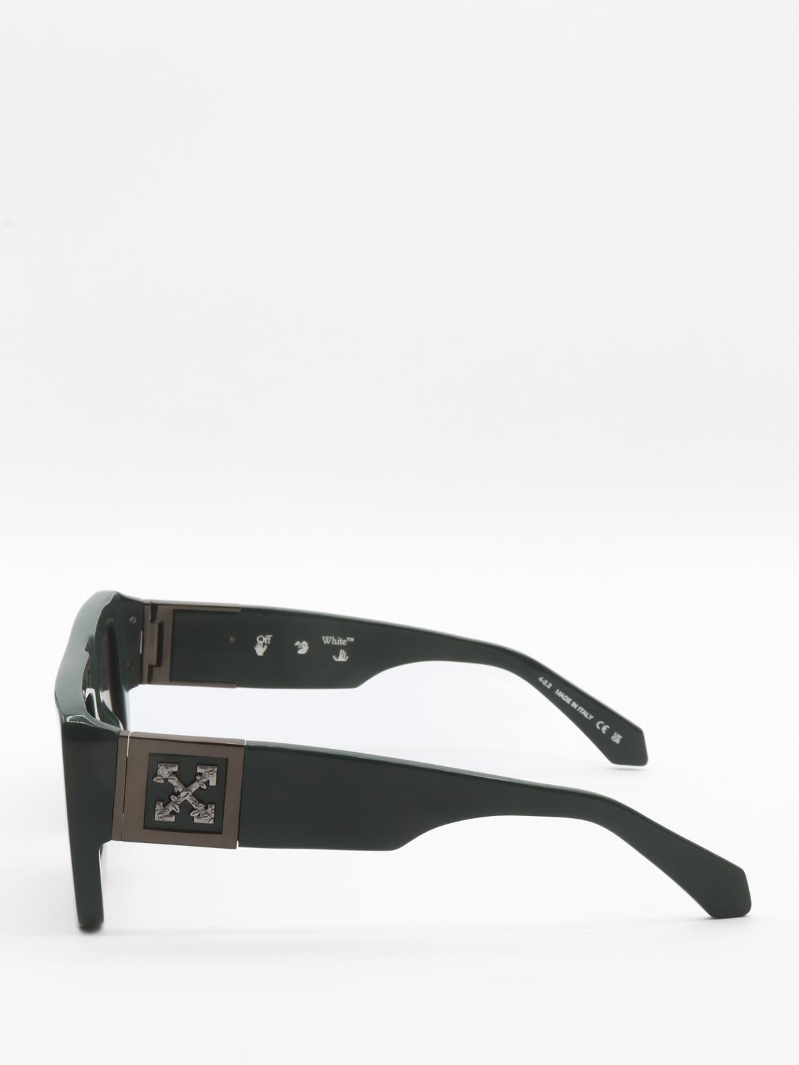 Off White LEONARDO Green Sunglasses