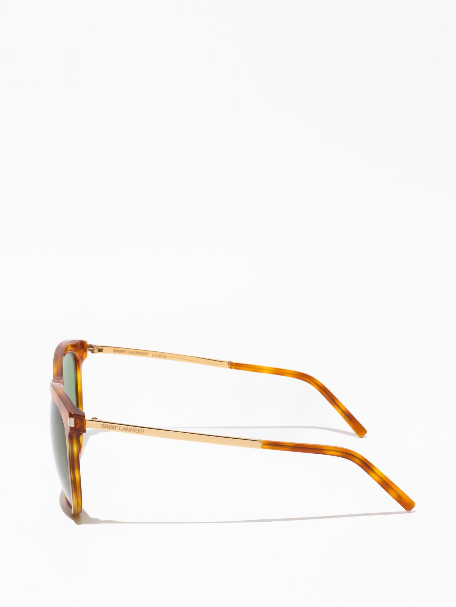 SAINT LAURENT | SL24 911D3 Amber Tortoise Sunglasses