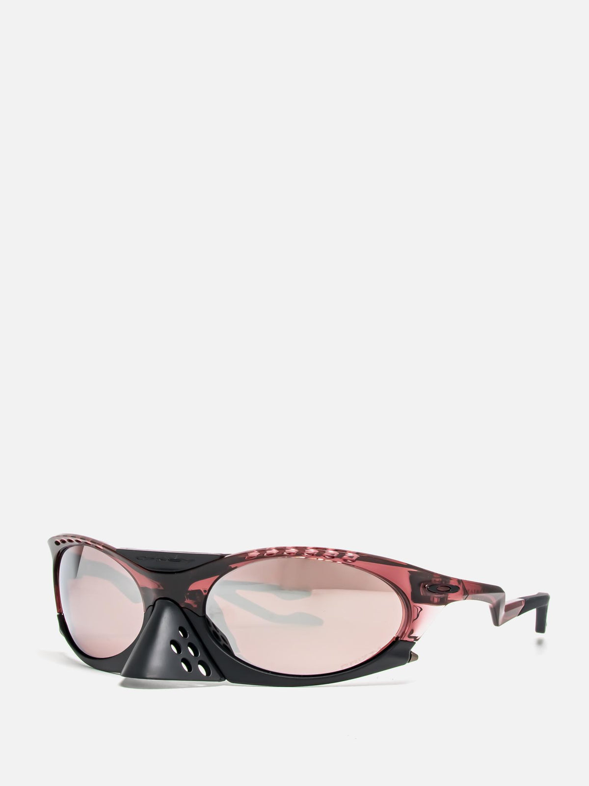 PLANTARIS TRANSLUCENT IRON RED OVAL SUNGLASSES