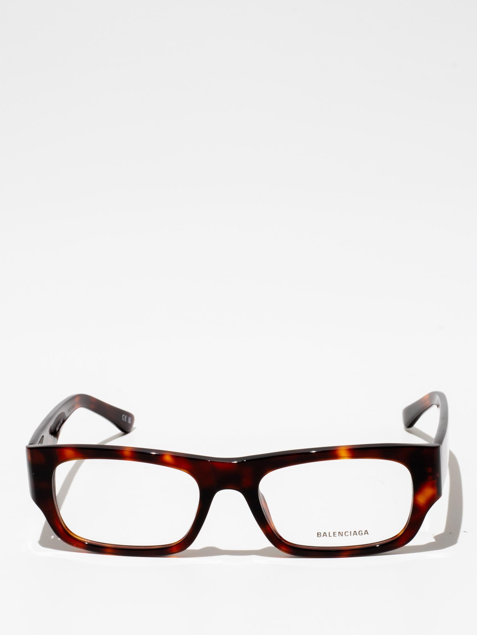 BALENCIAGA | BB0370O 003 | RECTANGLE EYEGLASSES | HAVANA