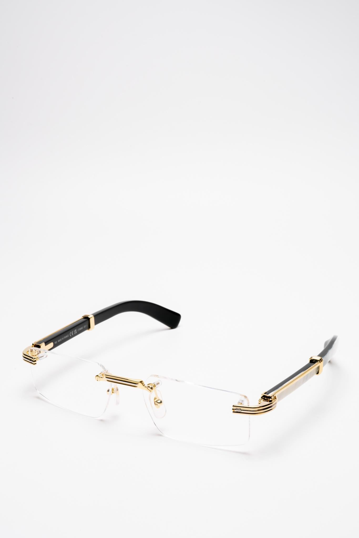 CARTIER | CT0485O 003 | PREMIÈRE DE CARTIER | BUFFALO HORN EYEGLASSES