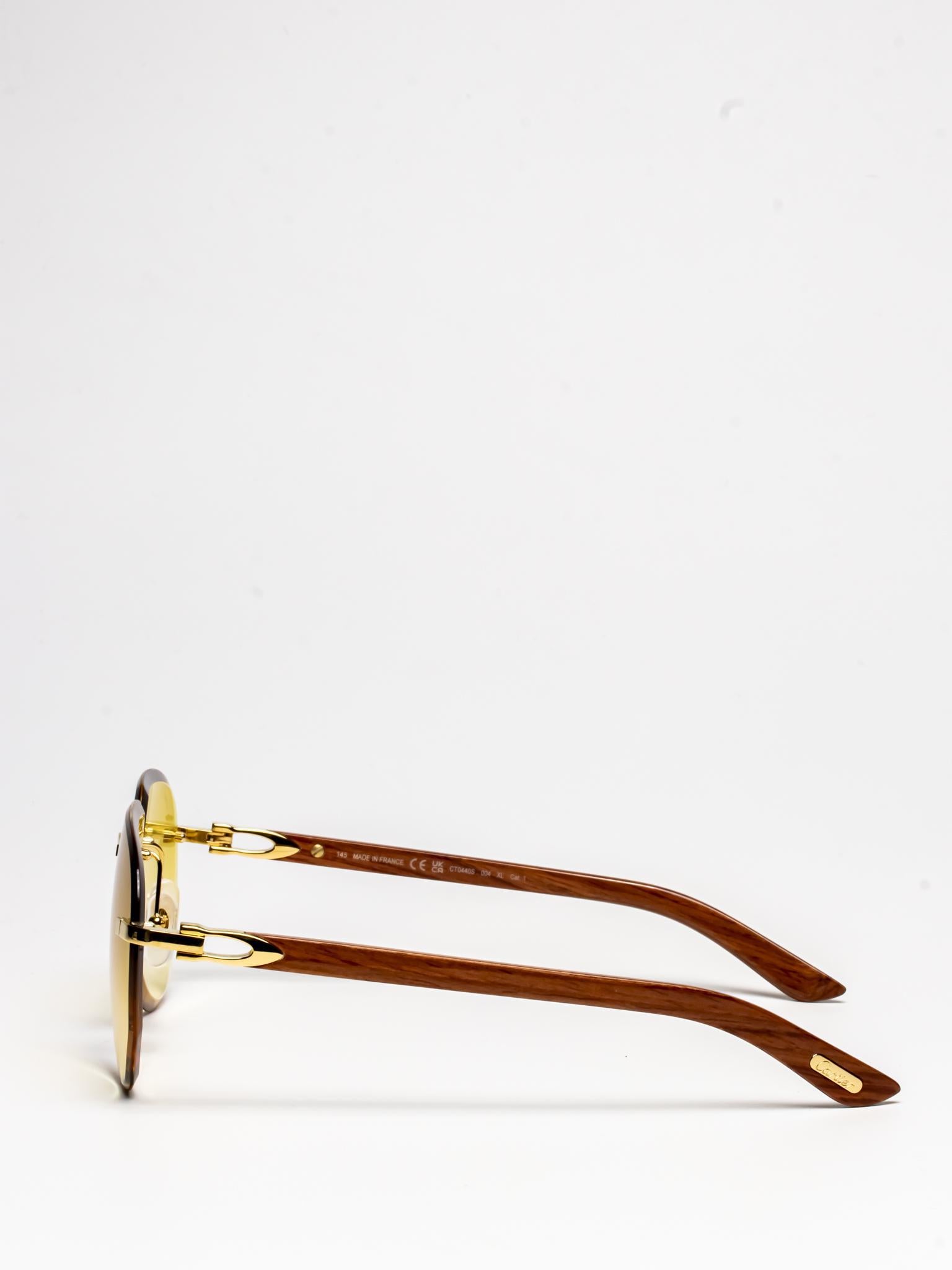 CT0440S 004 | PREMIÈRE DE CARTIER WOOD SUNGLASSES