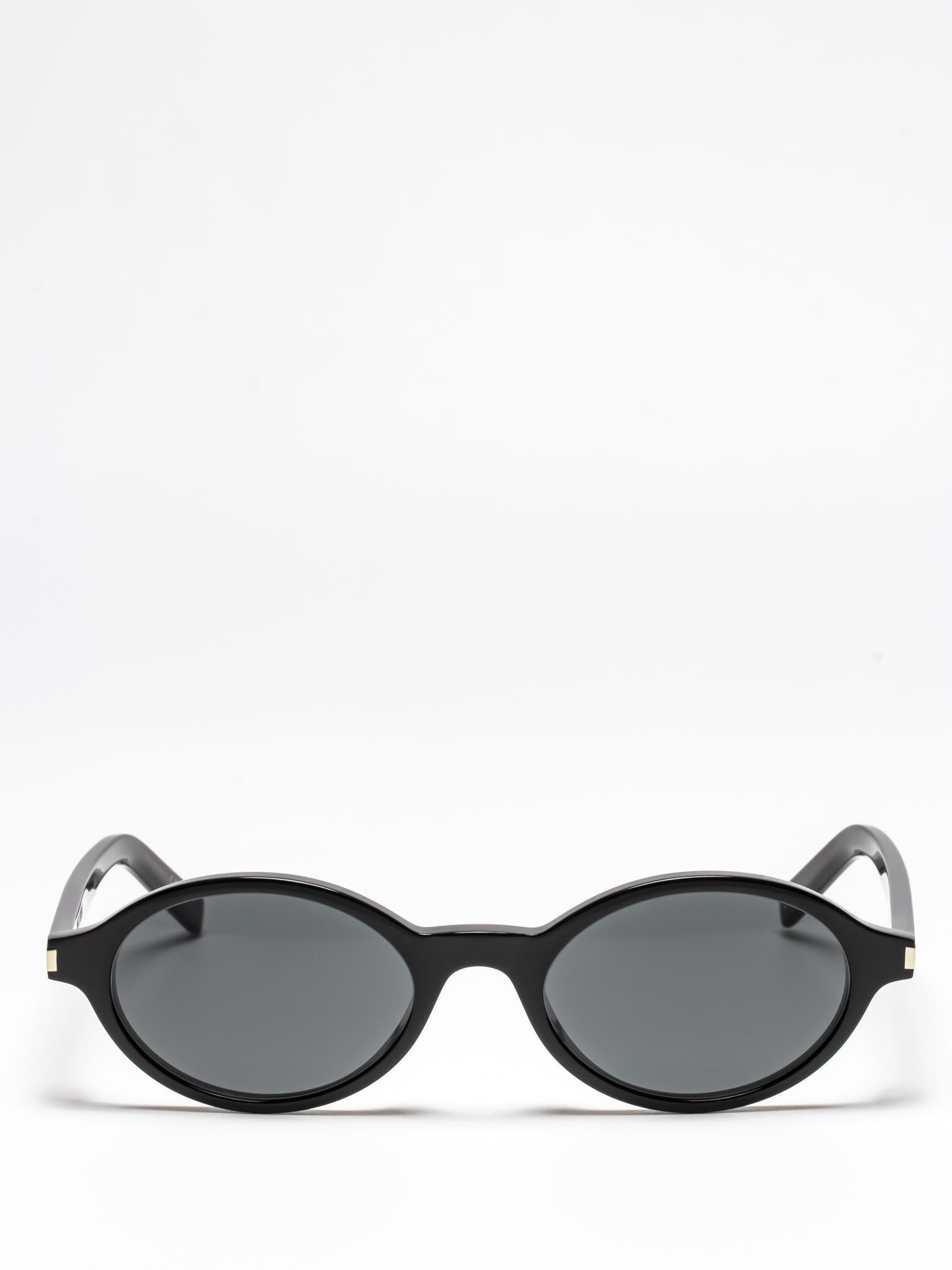 SAINT LAURENT | SL 751 JEANNE 001 | BLACK | OVAL SUNGLASSES