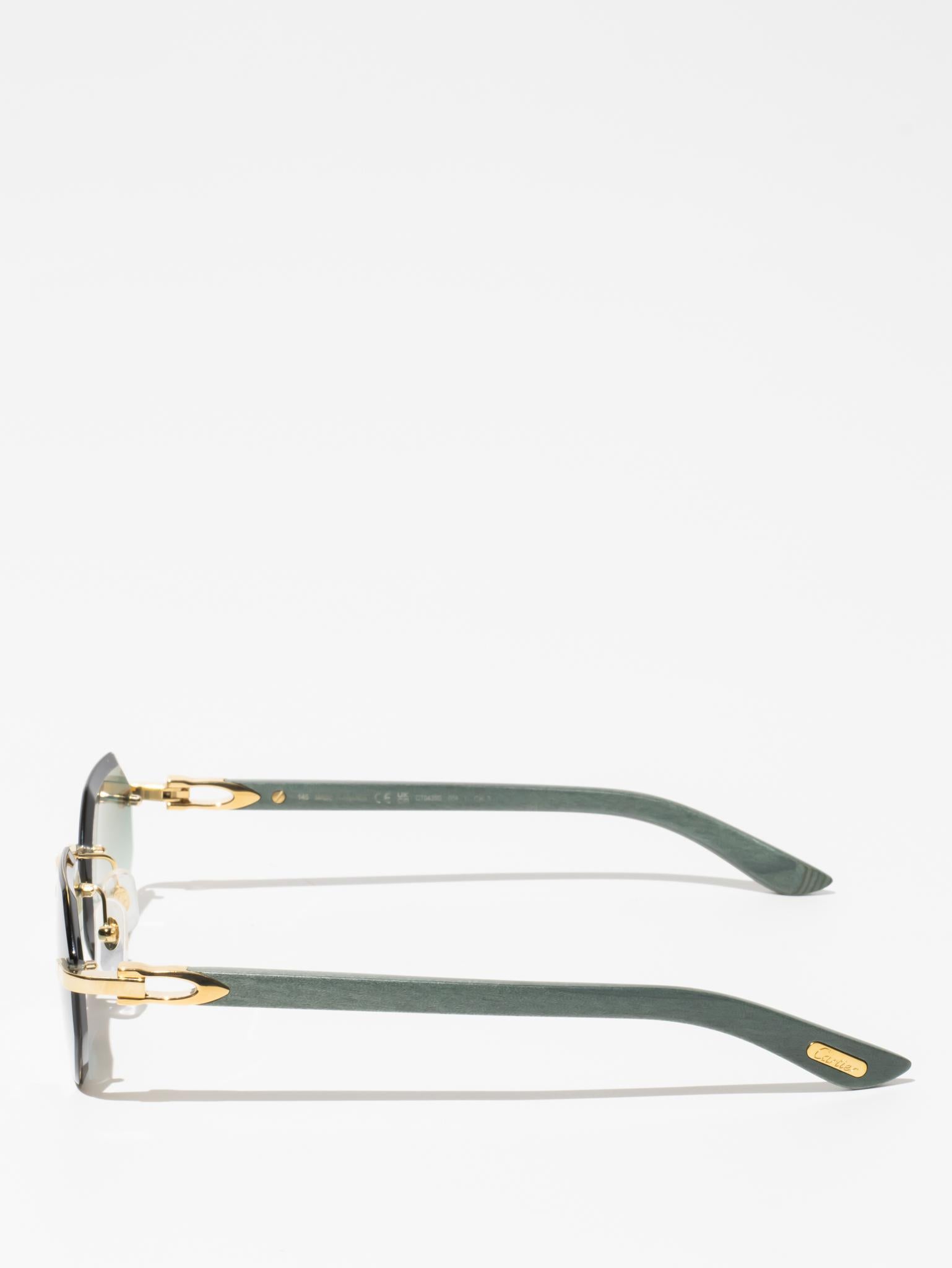 CARTIER | CT0439S 004 | C DÉCOR WOOD SUNGLASSES