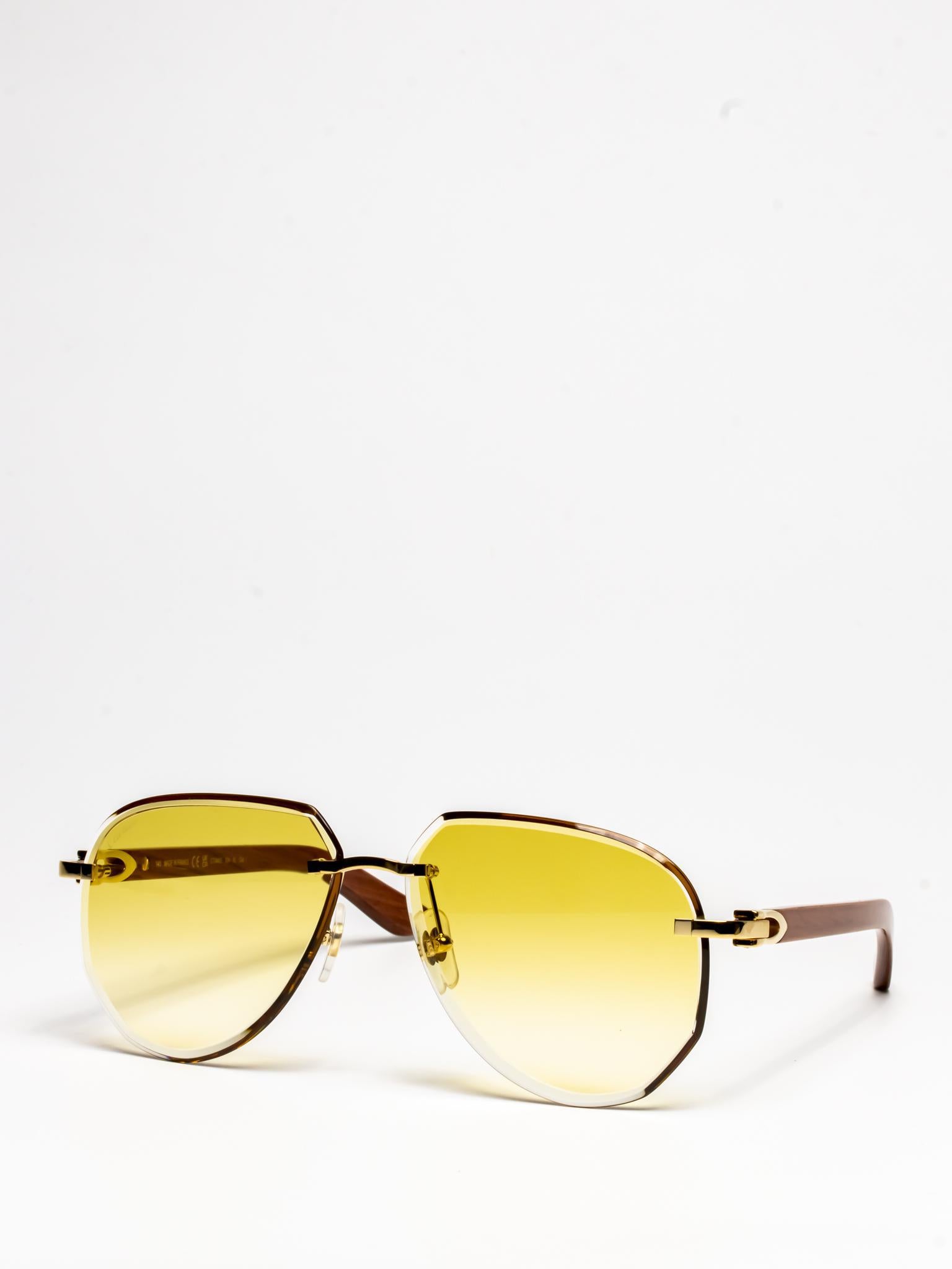 CT0440S 004 | PREMIÈRE DE CARTIER WOOD SUNGLASSES