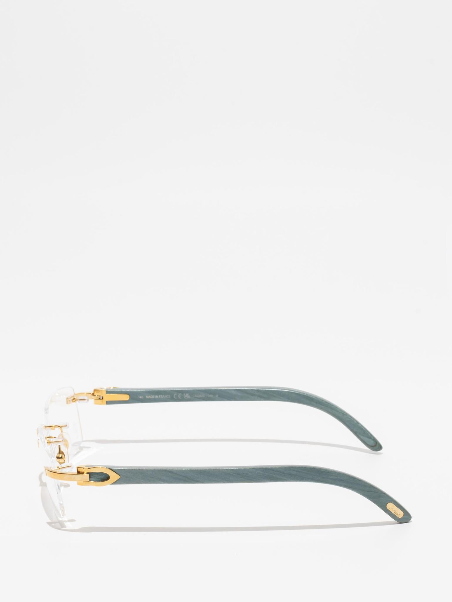 CARTIER | CT0052O 010 | C DÉCOR | WOOD EYEGLASSES