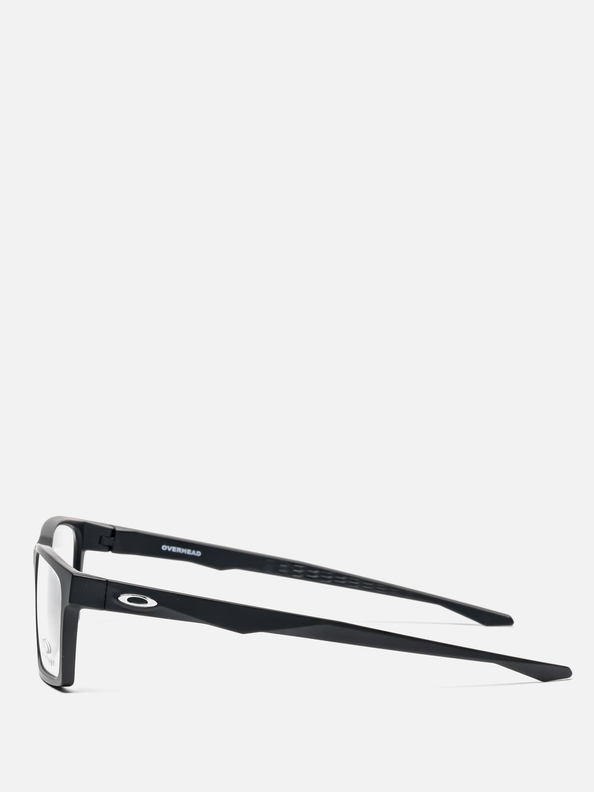 OVERHEAD SATIN BLACK RECTANGULAR EYEGLASSES