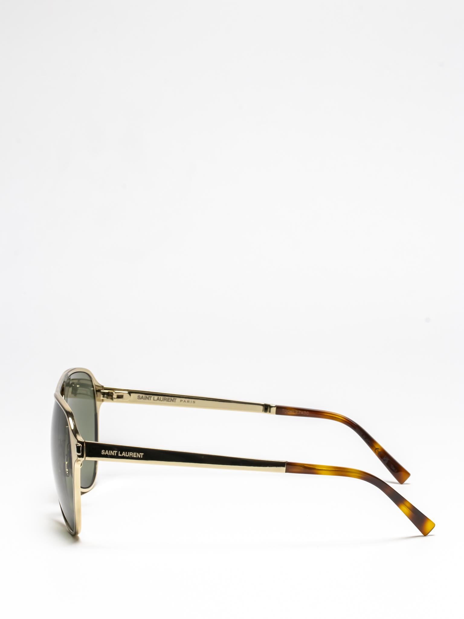 SAINT LAURENT | SL 734 004 | GOLD | AVIATOR SUNGLASSES