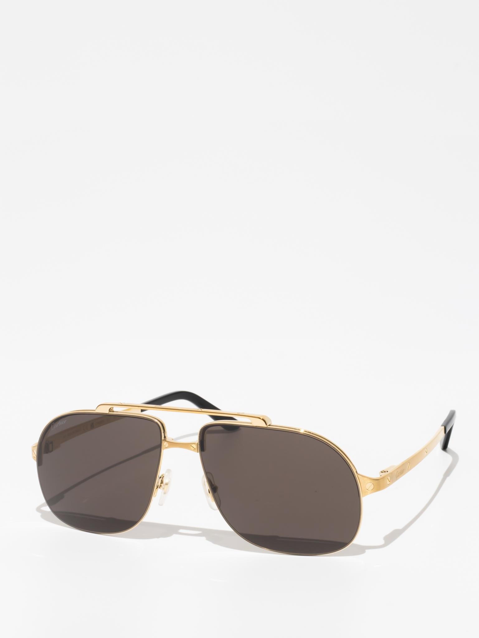 CT0353S 001 | SANTOS DE CARTIER SUNGLASSES